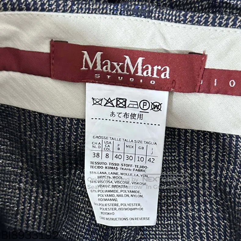 Max Mara Max Mara Plaid silver thread suit Size M / US 6-8 / IT 42-44 - 6 Thumbnail