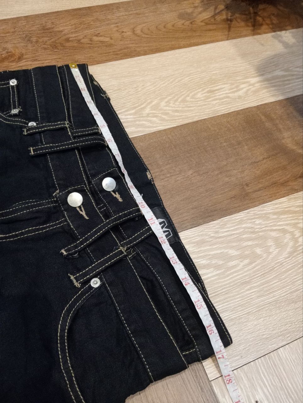 Japanese Brand JAPANESE KMK JEANS FEATURE A UNIQUE DOUBLE WAIST ANKLE ZIP Size US 34 / EU 50 - 10 Thumbnail