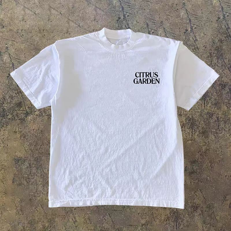 Vintage White street fashion retro lemon print t-shirt Size US M / EU 48-50 / 2 - 2 Thumbnail