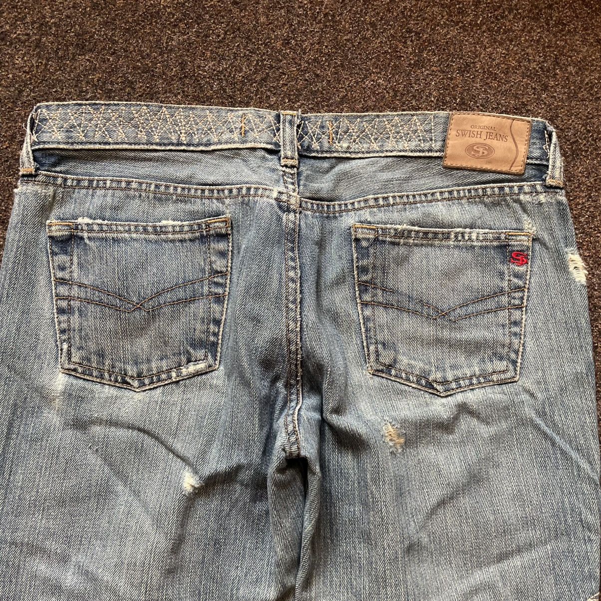 Vintage Vintage Y2K Faded Flare Bootcut Jeans Skate Streetwear 33 Size 33" - 4 Thumbnail