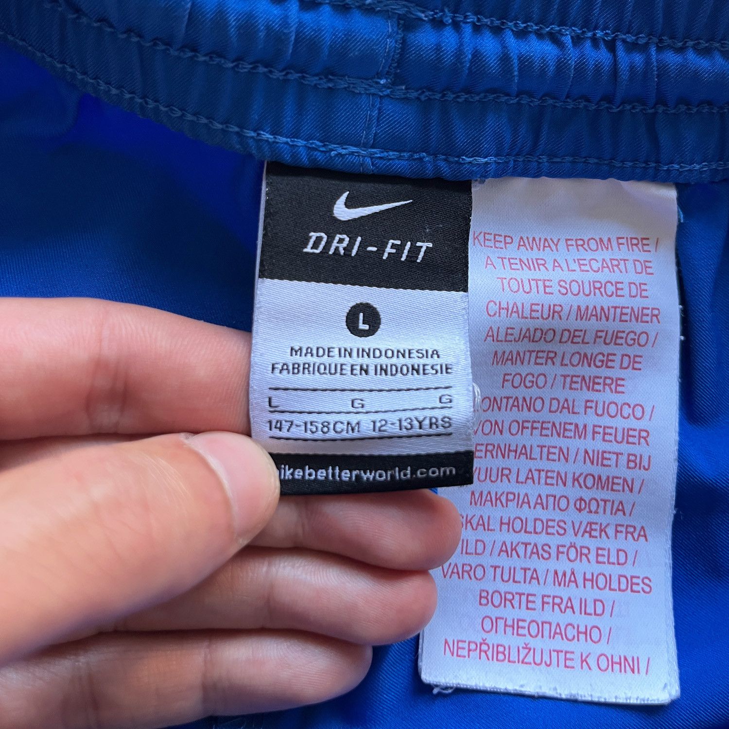 Nike DRI-FIT Swoosh Shorts Trunks in Medium Blue Size US 28 / EU 44 - 6 Thumbnail