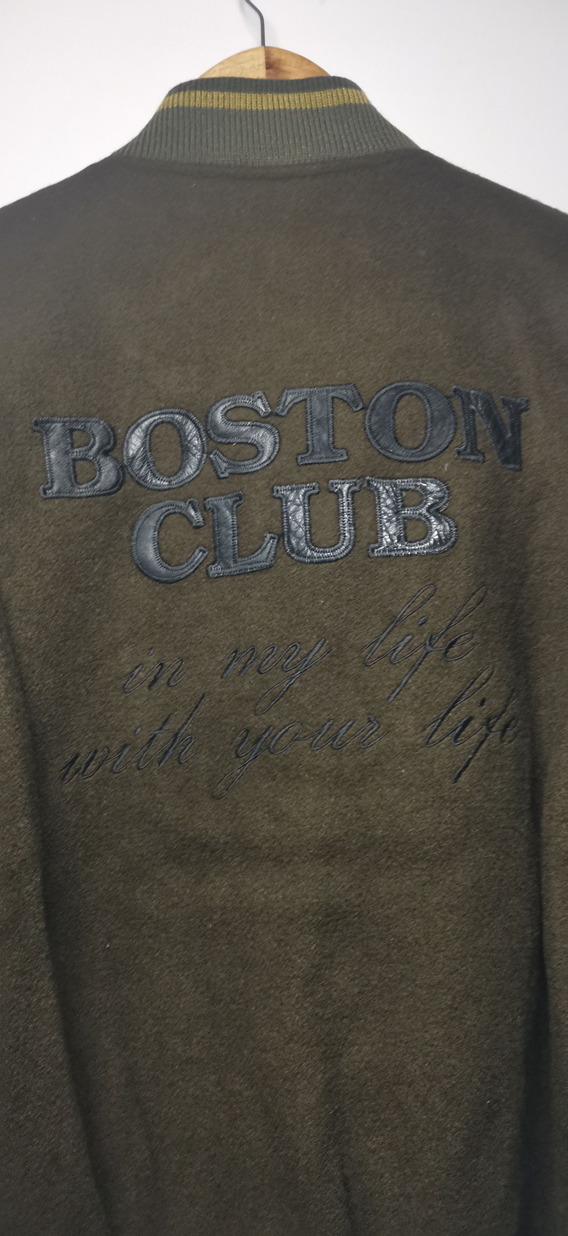 Japanese Brand Vintage Mitsumine Boston Club Varsity Jacket-Green/Black M Size US M / EU 48-50 / 2 - 5 Thumbnail