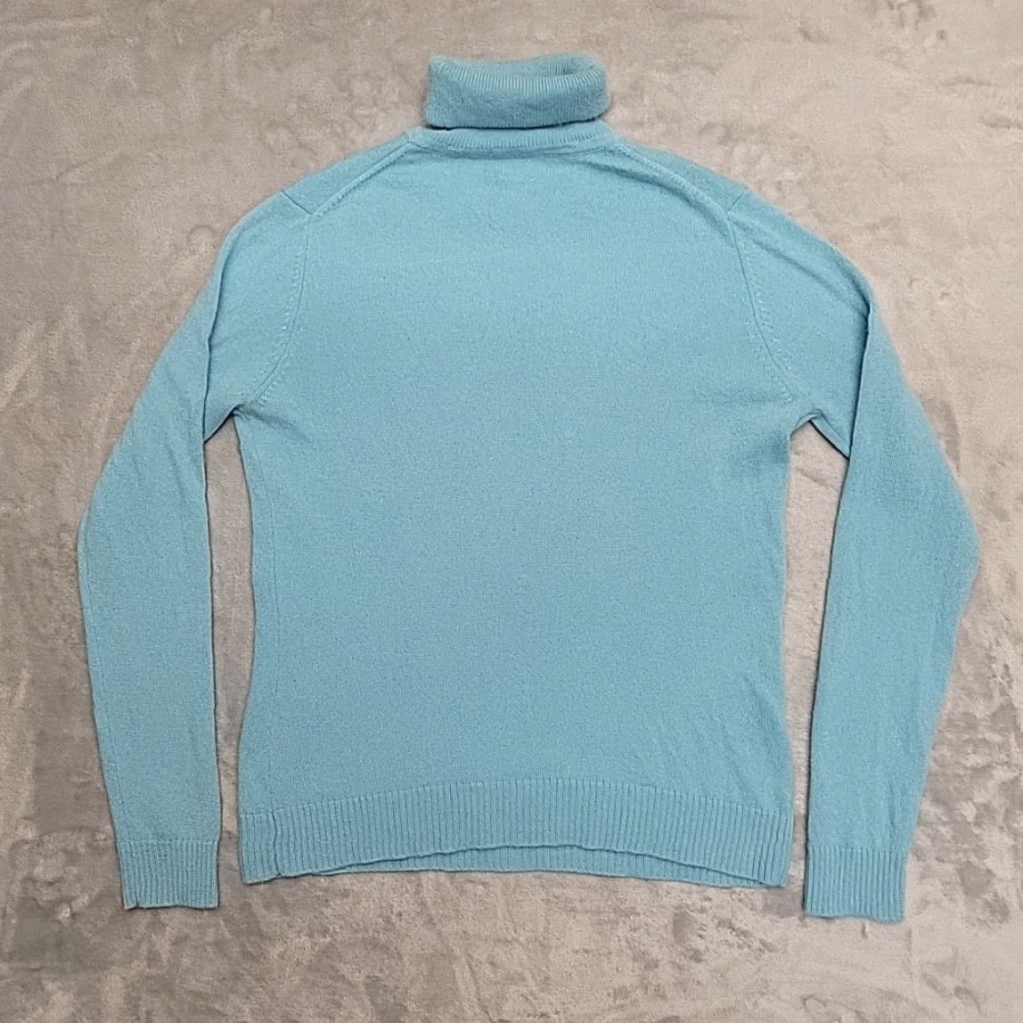 Vintage Garnet Hill Sweater Womens Small Blue 100% Cashmere Turtleneck Retro Classic Size S / US 4 / IT 40 - 7 Thumbnail