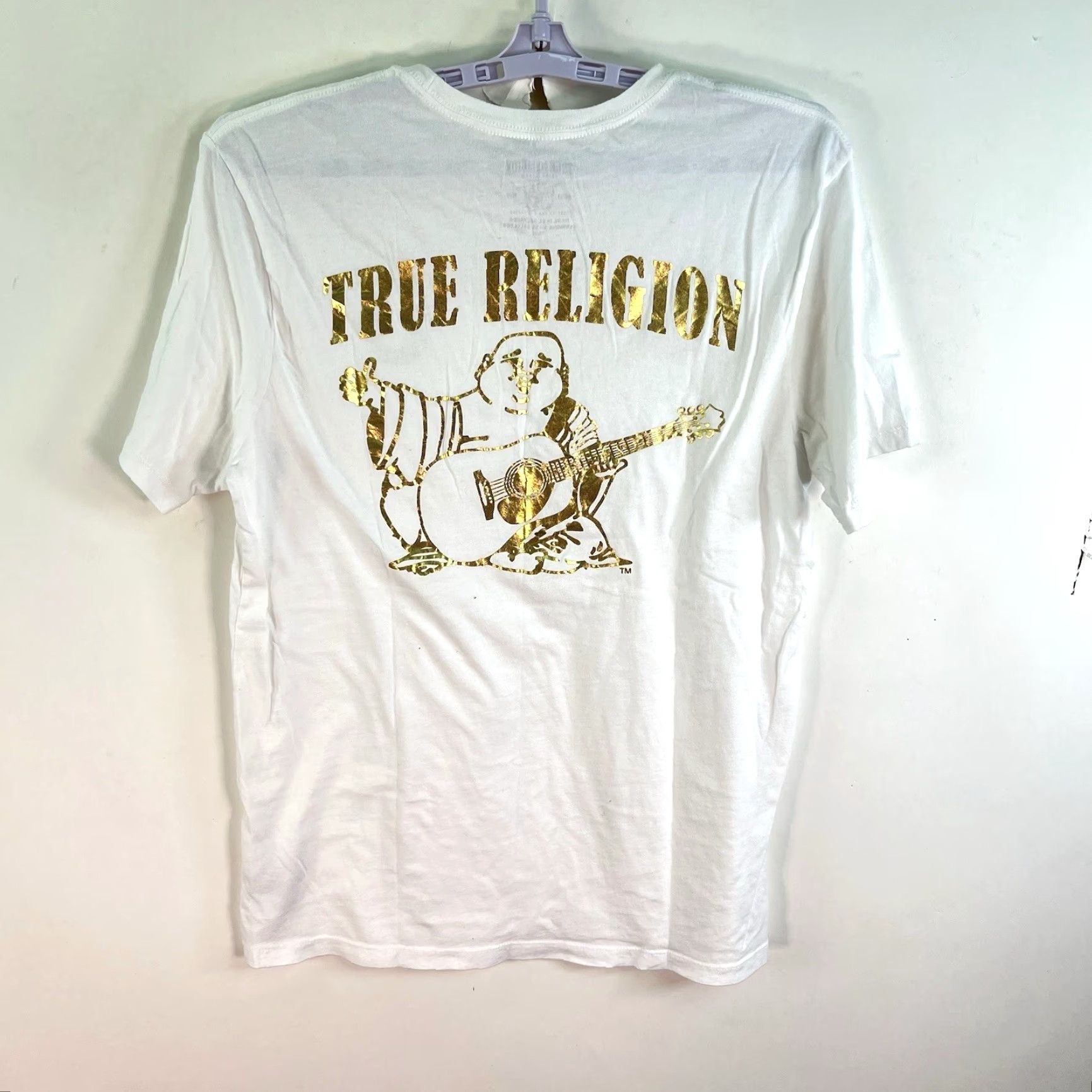 True Religion VINTAGE True Religion White Cotton T-Shirt Adult Medium Short Sleeve Crew Neck Logo Graphic 2020s Mens Size US M / EU 48-50 / 2 - 5 Thumbnail