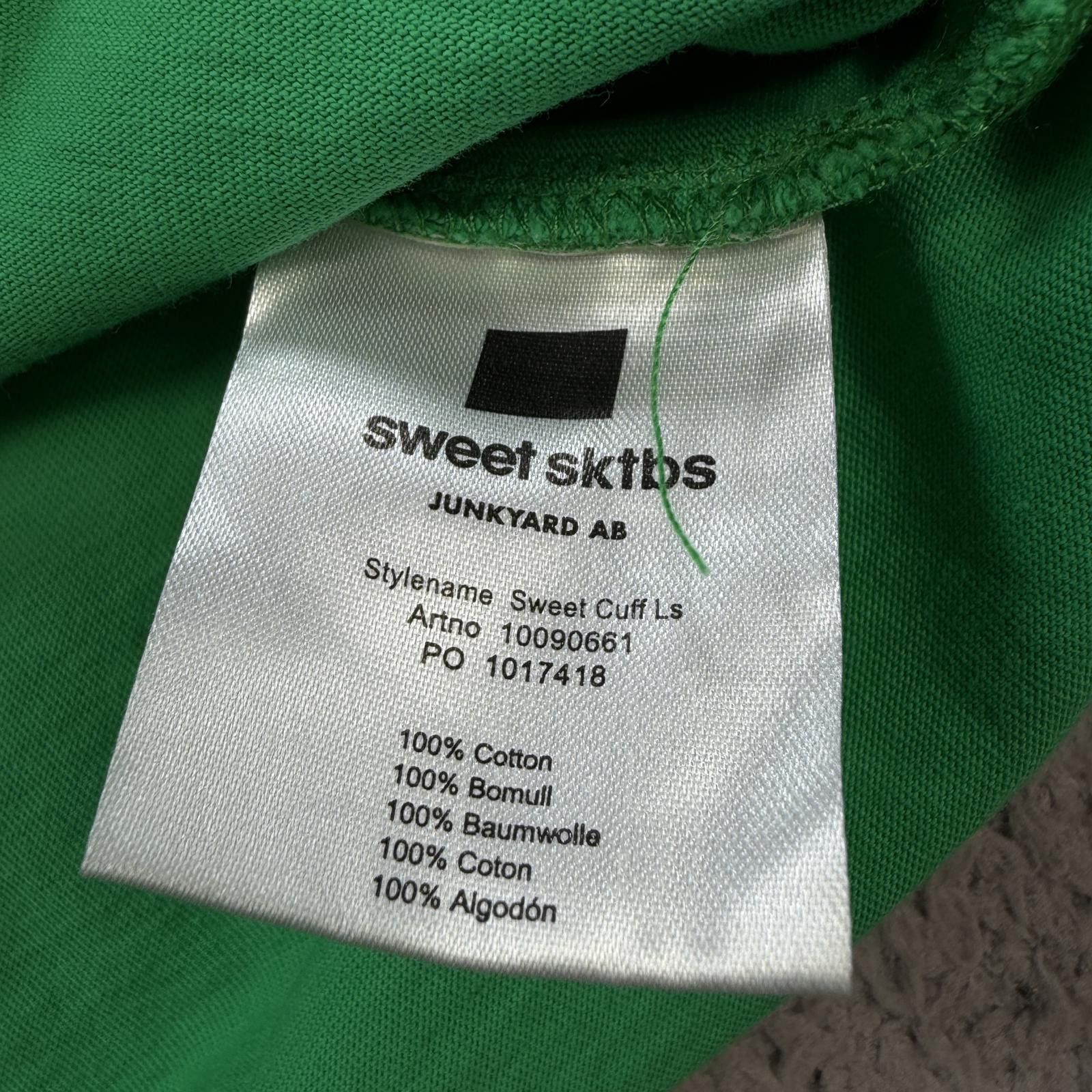Other Sweet SKTBS Sweet Cuff LS Long Sleeve Skate T Shirt Green Size US L / EU 52-54 / 3 - 4 Thumbnail