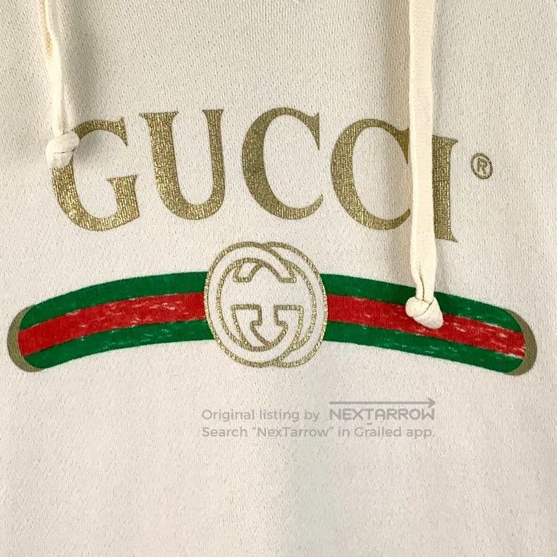 Gucci Gucci Beige logo letter dog embroidery cotton hooded draws Size US M / EU 48-50 / 2 - 4 Thumbnail