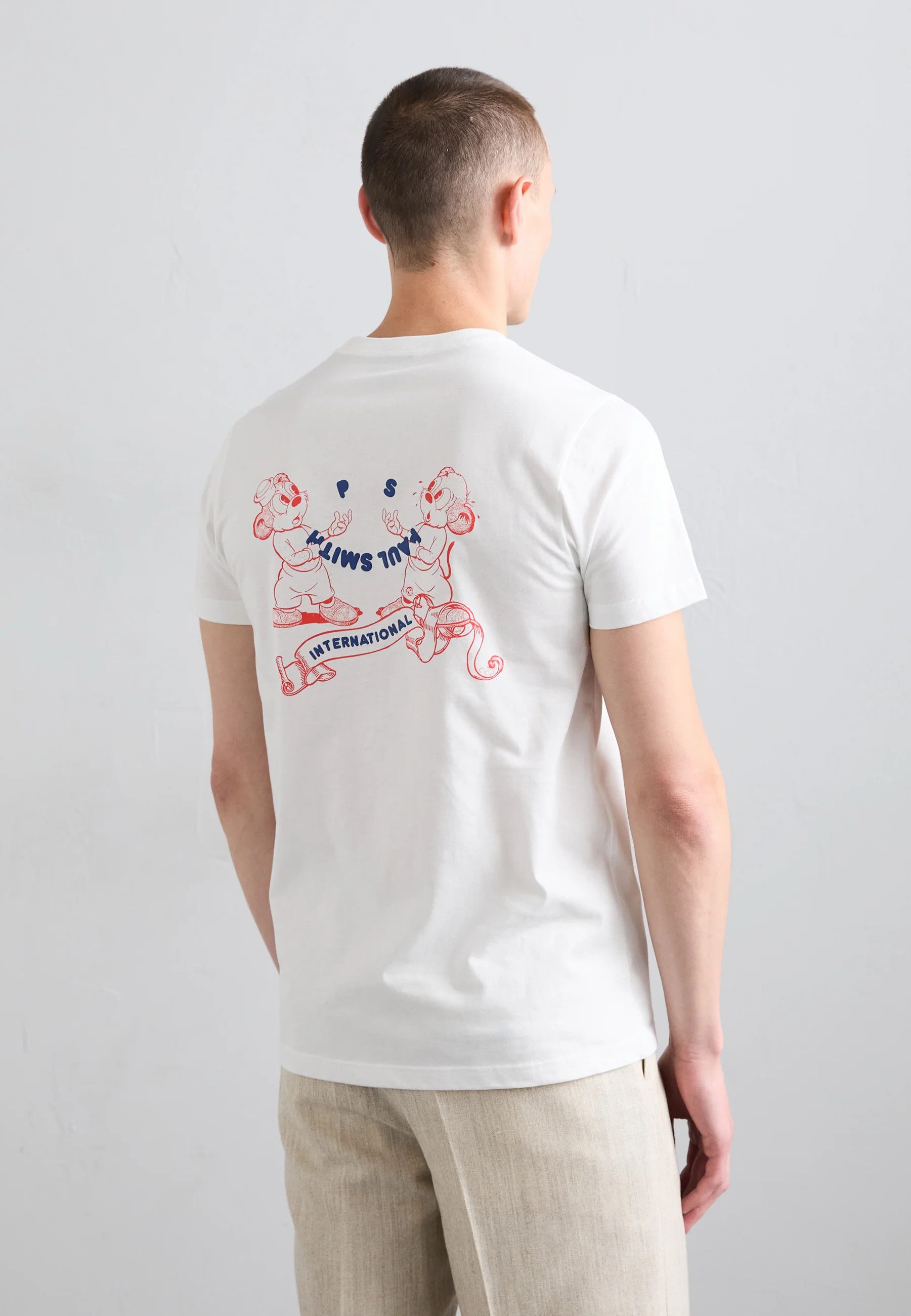 Paul Smith PS Paul Smith International Chipmunk White Circle Graphic Size US M / EU 48-50 / 2 - 4 Thumbnail