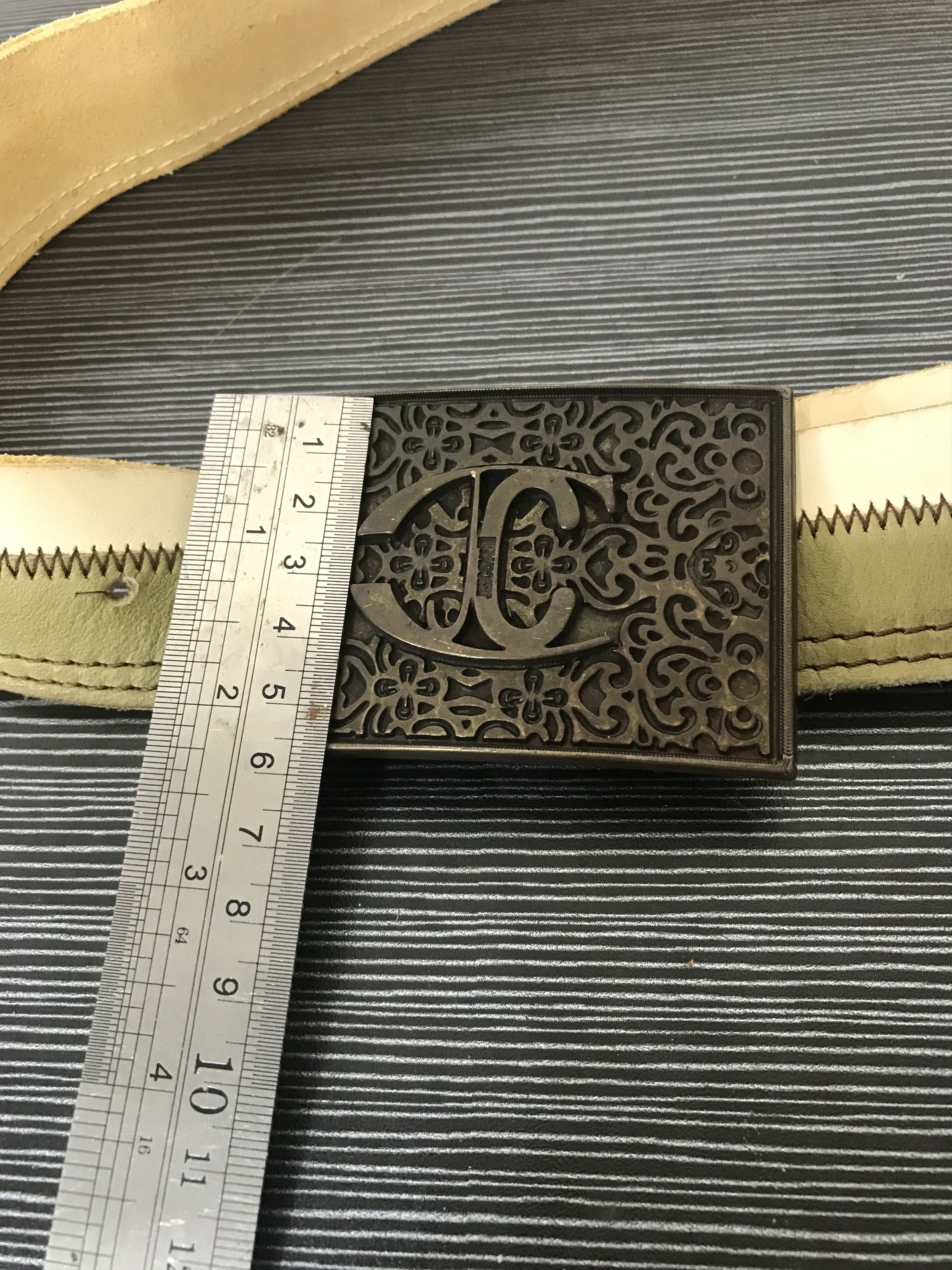 Just Cavalli × Vintage Just Cavali Double Leather Belt Size ONE SIZE - 4 Thumbnail