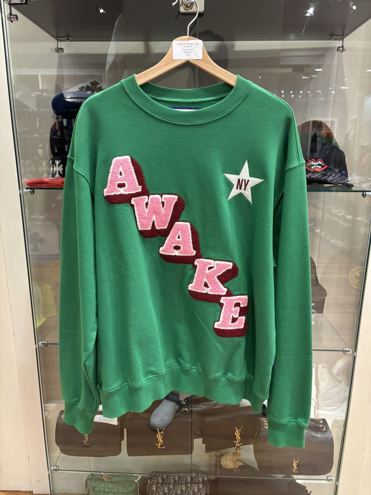 Awake NY Awake NY Stacked Logo Crewneck Size US S / EU 44-46 / 1 - 1 Thumbnail