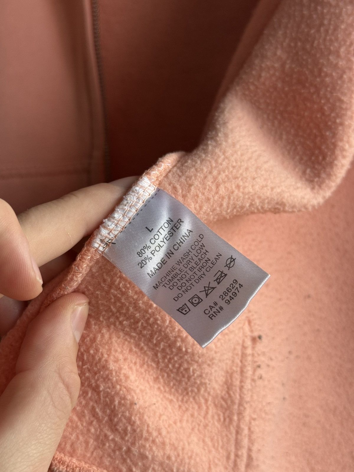 Stussy Stussy peach zip hoodie 00,s Size US L / EU 52-54 / 3 - 17 Thumbnail