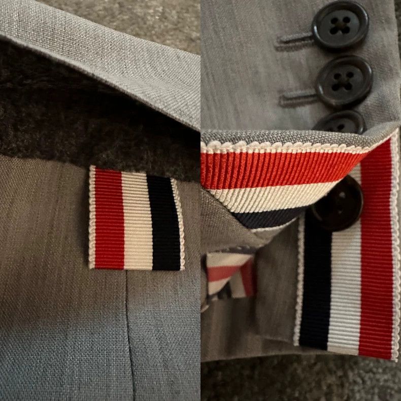 Thom Browne Thom Browne size2 Light gray plain weave suit Size 38S - 5 Thumbnail