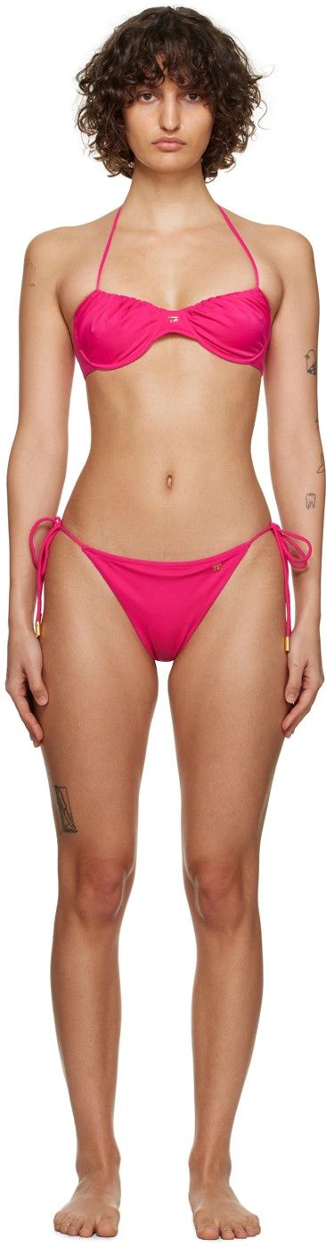 Tom Ford o1loc1c0724 BIJ005 Bikini Set in Pink Size XL / US 12-14 / IT 48-50 - 1 Thumbnail