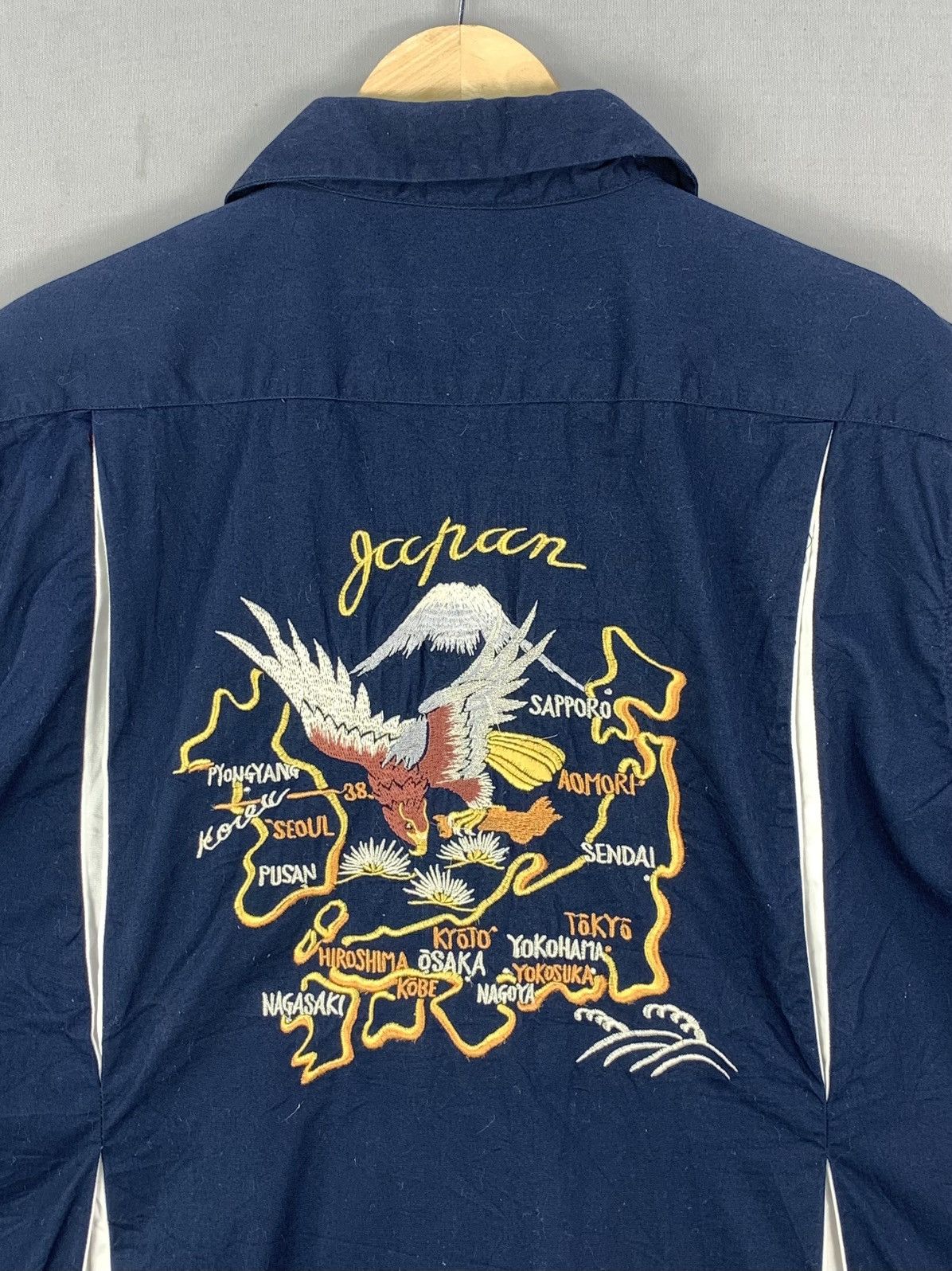 Japanese Brand Very Rare Vintage Sukajan Japan Bowling Shirt Size US L / EU 52-54 / 3 - 6 Thumbnail