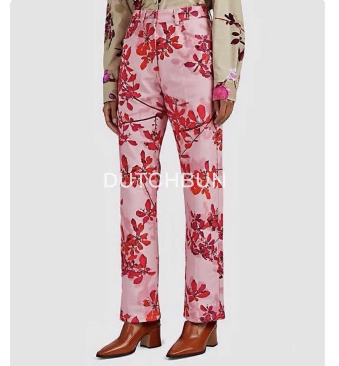 Dries Van Noten Dries denim garden print Size 31" - 1 Thumbnail