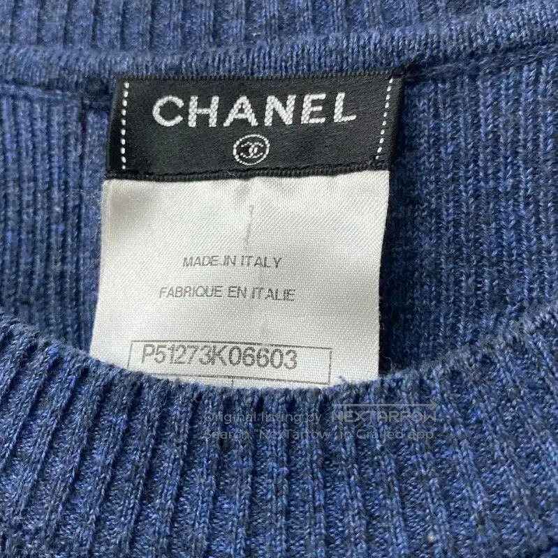 Chanel Chanel Summer Peacock Blue Short Sleeve T-shirt . Size XXS / US 00 / IT 34 - 5 Thumbnail