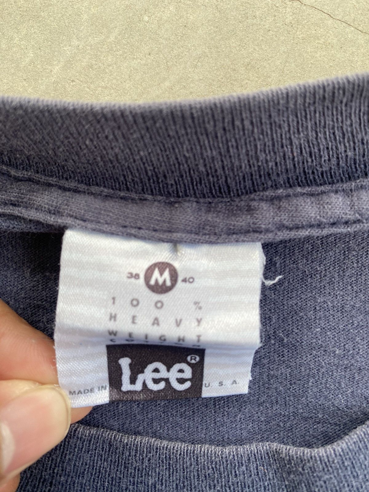 Lee × Vintage VINTAGS LEE MADE IN USA BIG LOGO TEE Size US M / EU 48-50 / 2 - 3 Thumbnail