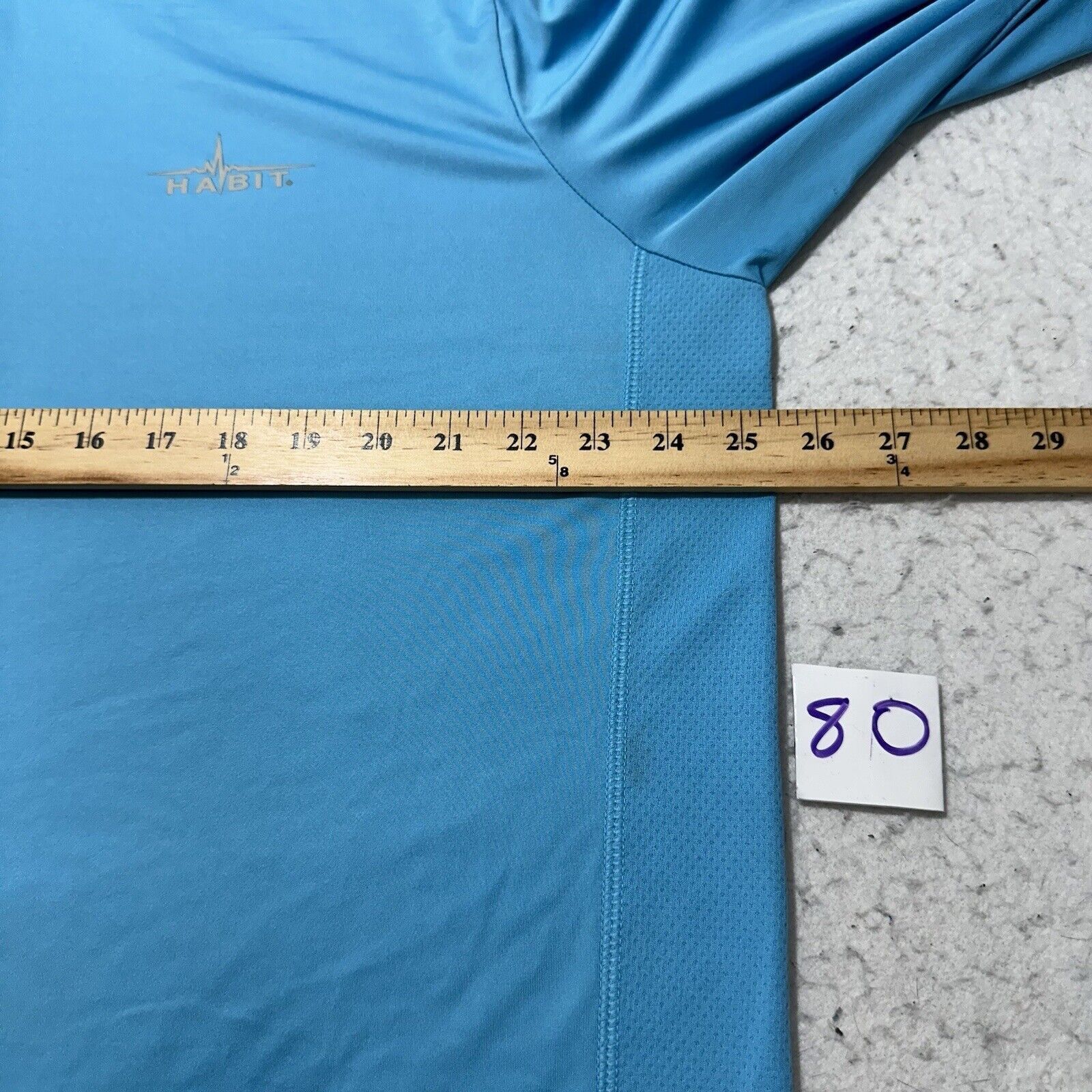 Other Habit XL Light Blue 1/4 Zip Long Sleeve Sweatshirt Pullover Size US XL / EU 56 / 4 - 9 Thumbnail