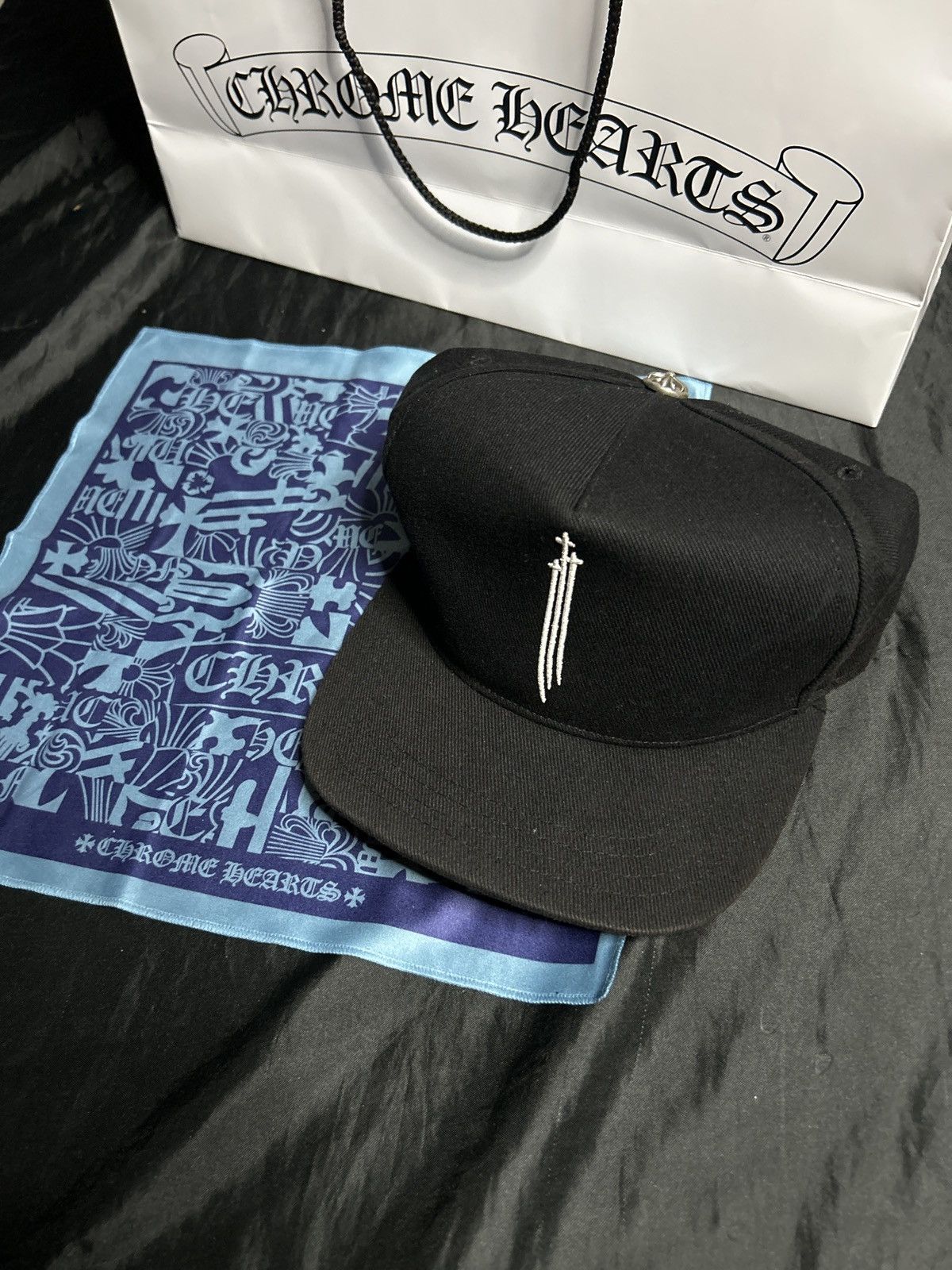 Chrome Hearts Chrome Hearts RS3 Dagger BaseBall Hat Size ONE SIZE - 1 Thumbnail