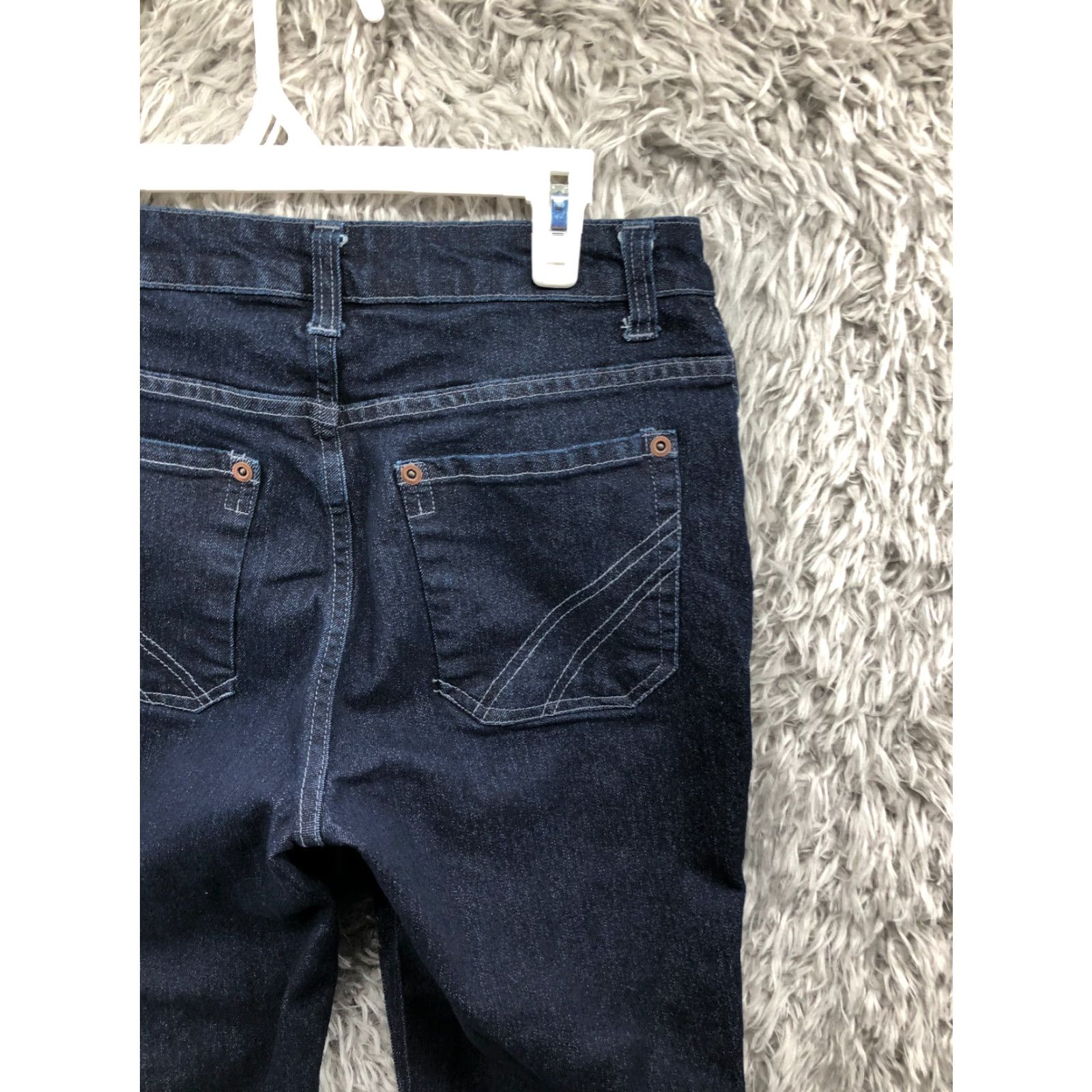 Vintage Apparel Collection Jeans Size 6 Womens Mid Rise Dark Wash Blue Denim Jeans Womens Slim Skinny 5-Pocket Modern Classic Size 28" / US 6 / IT 42 - 6 Thumbnail