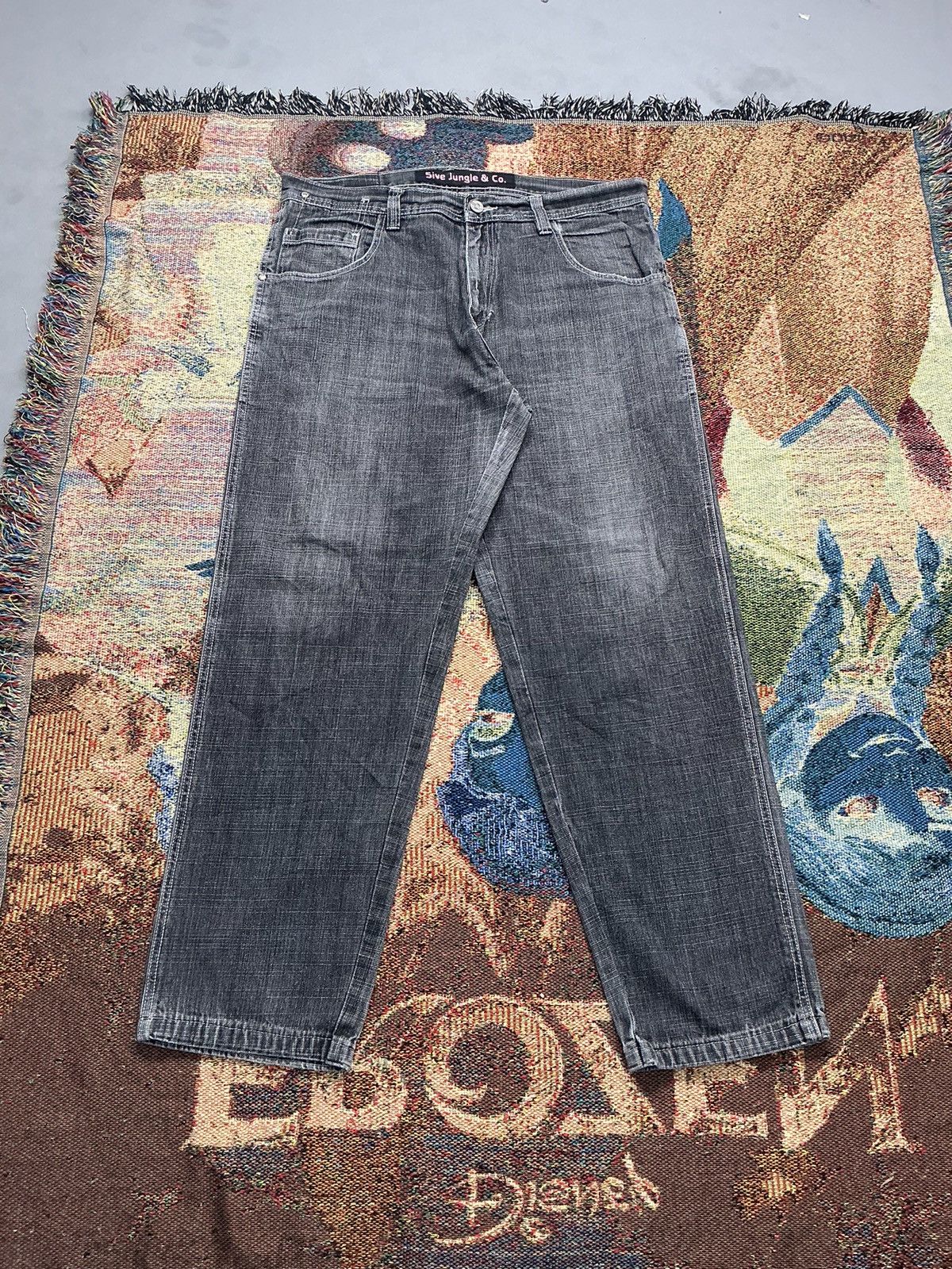 Other Vintage 5ive jungle & co embroidered denim Size US 40 / EU 56 - 2 Thumbnail