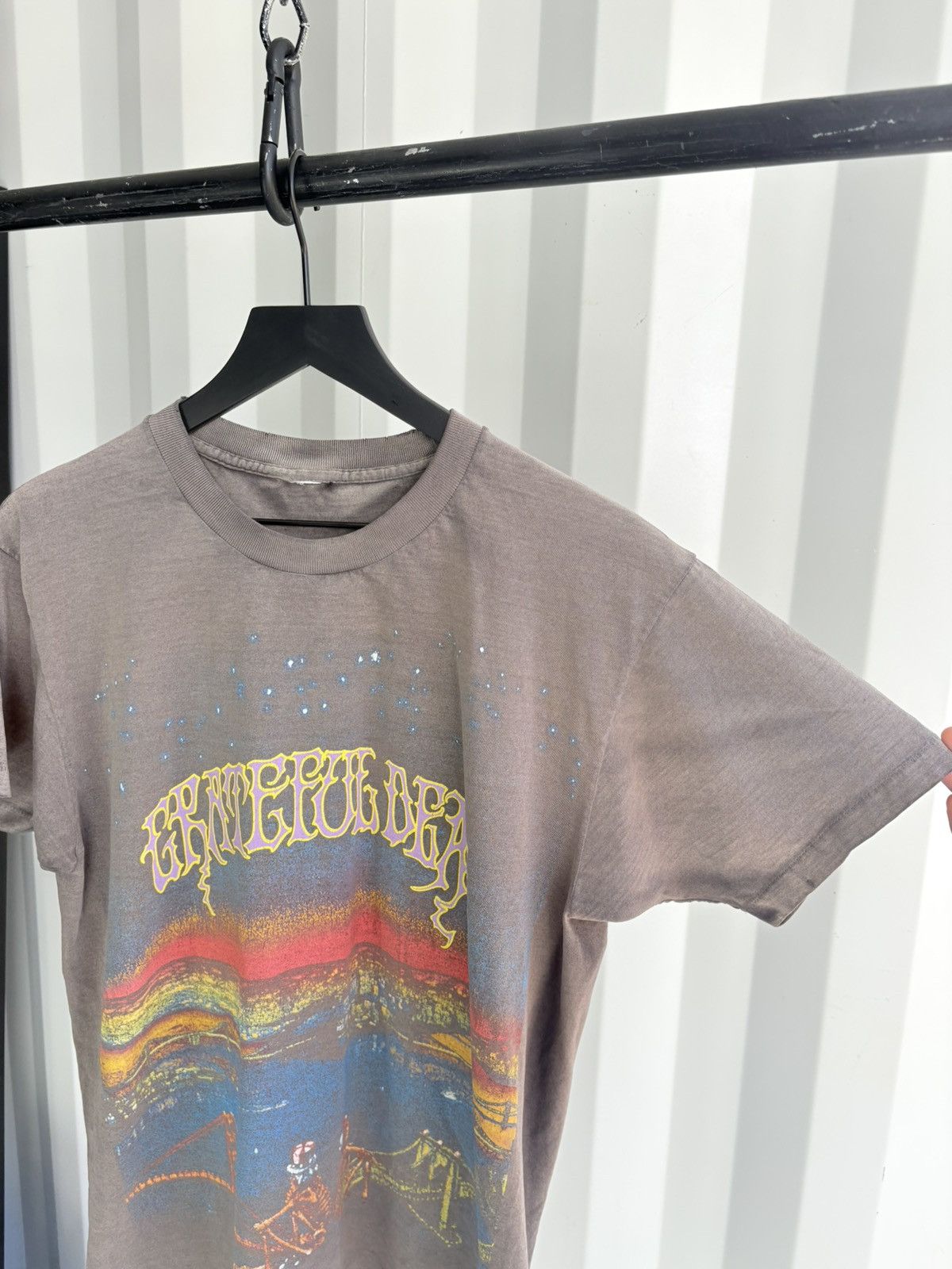 Band Tees Thrashed Grateful Dead Sun Faded Distressed ERD GRUNGE Size US L / EU 52-54 / 3 - 3 Thumbnail