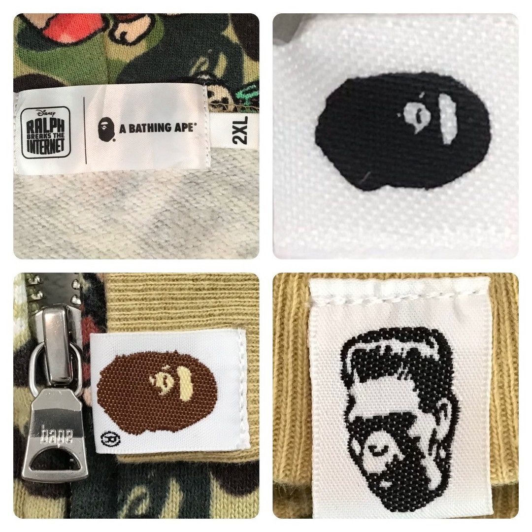 Bape BAPE Disney Ralph Breaks the Internet Shark Full Zip Hoodie Size US XXL / EU 58 / 5 - 8 Thumbnail