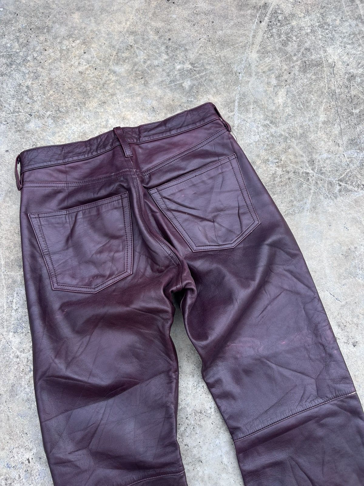 Tornado Mart 2000s Tornado Mart Cowhide Leather Pants Size US 28 / EU 44 - 8 Thumbnail
