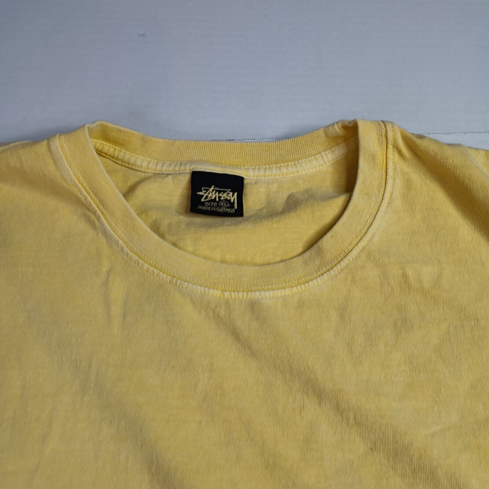 Stussy Stussy Shirt Men's XL Yellow Long Sleeve Crew Neck Skate Size US XL / EU 56 / 4 - 3 Thumbnail