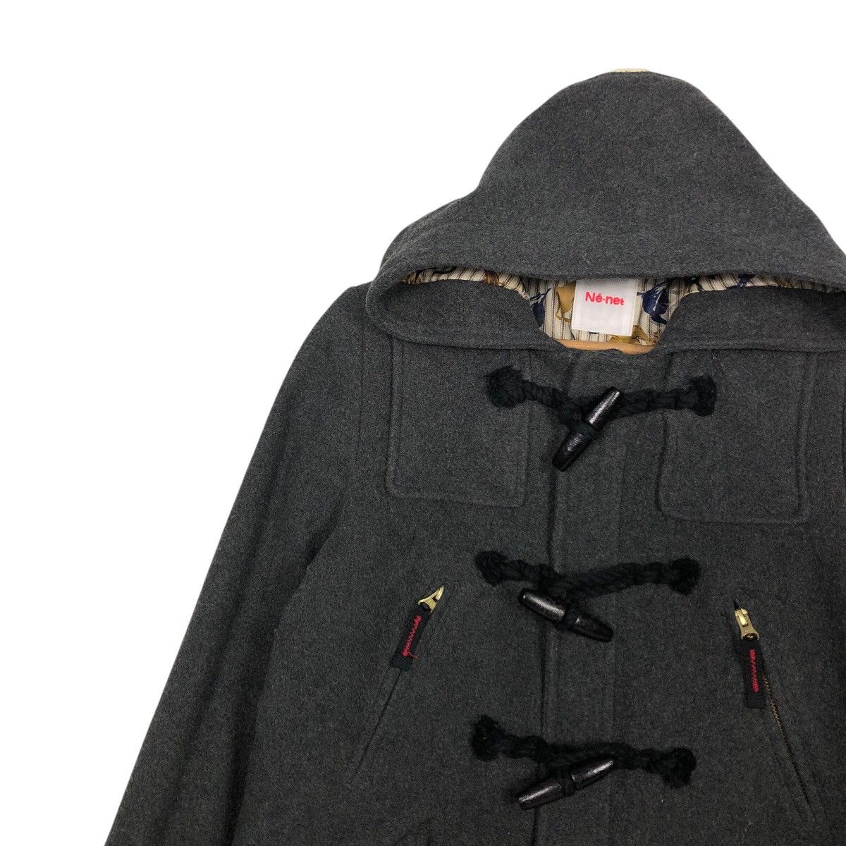 Issey Miyake 📌Vintage Wool Duffle Jacket Ne-Net Japan Striped Blanket Size US M / EU 48-50 / 2 - 8 Thumbnail
