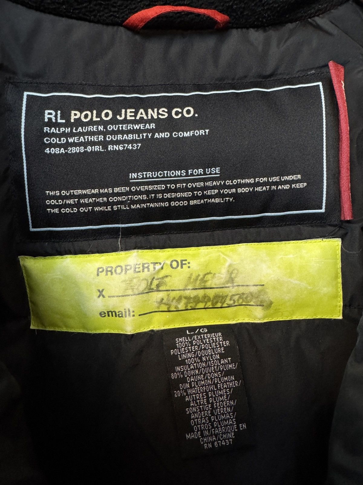 Polo Ralph Lauren Ralph Lauren Polo Jeans Co. Red puffer down jacket Size US L / EU 52-54 / 3 - 16 Thumbnail