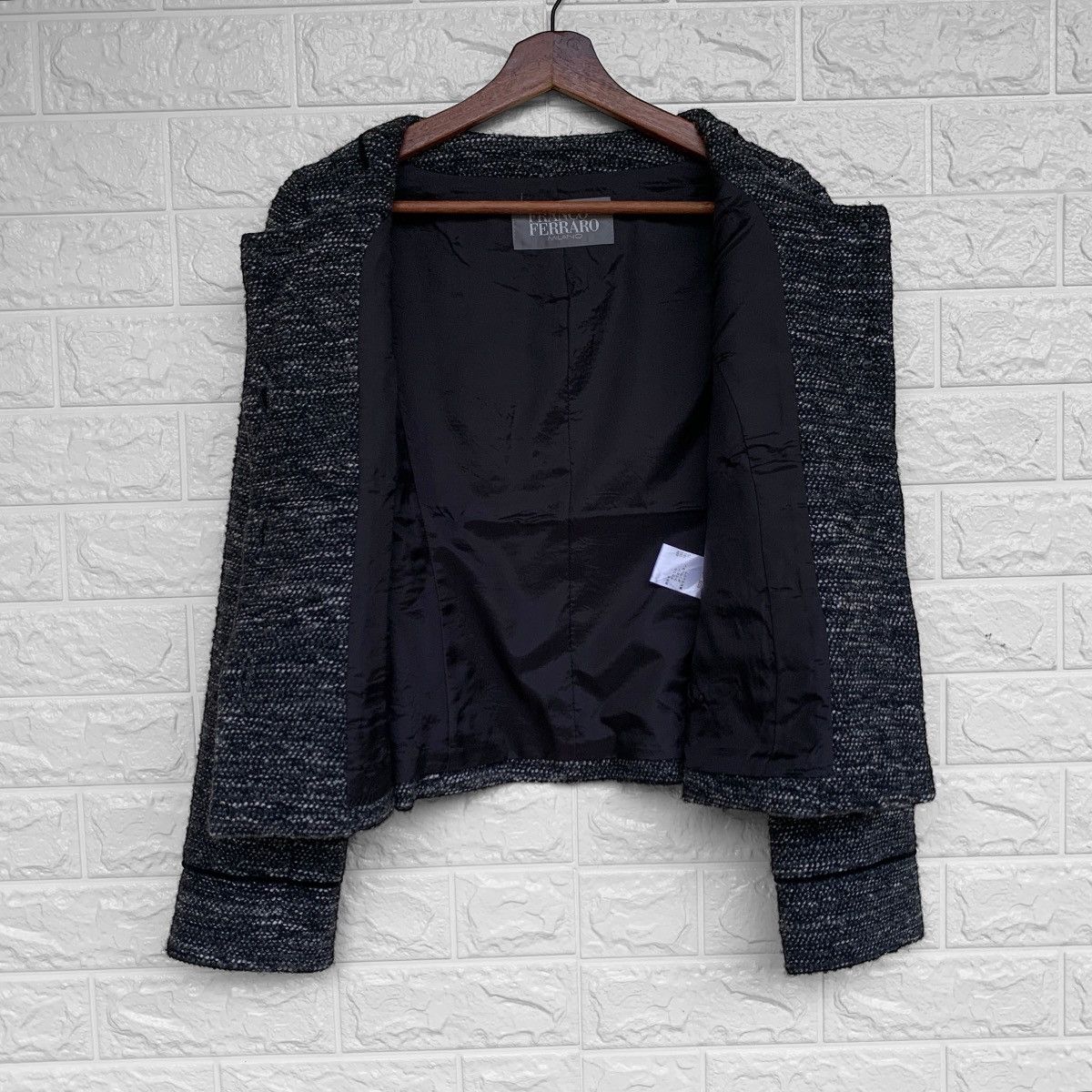 Other FRANCO FERRARO MILANO WOOL TWEED CARDIGAN JACKET Size S / US 4 / IT 40 - 7 Thumbnail