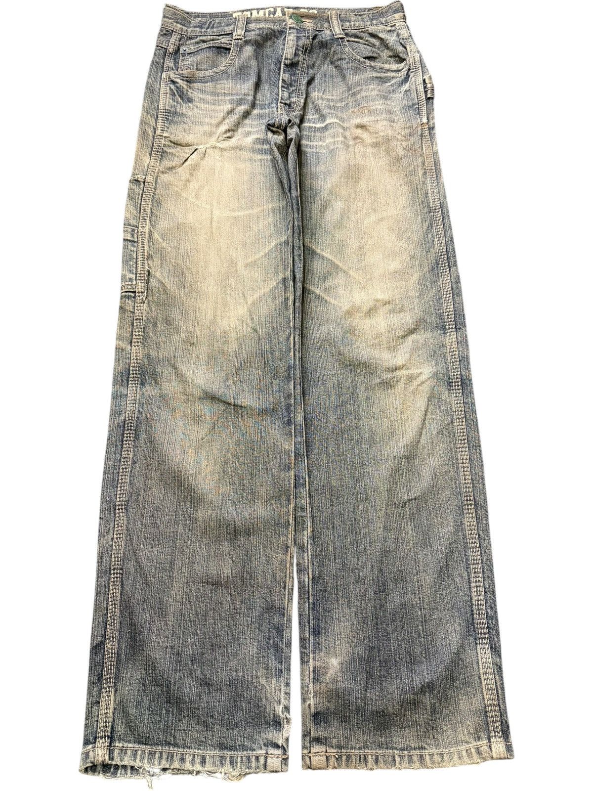 Edwin Vintage Japanese Brand Mud Wash Carpenter Distress Jeans Size 28" / US 6 / IT 42 - 2 Thumbnail