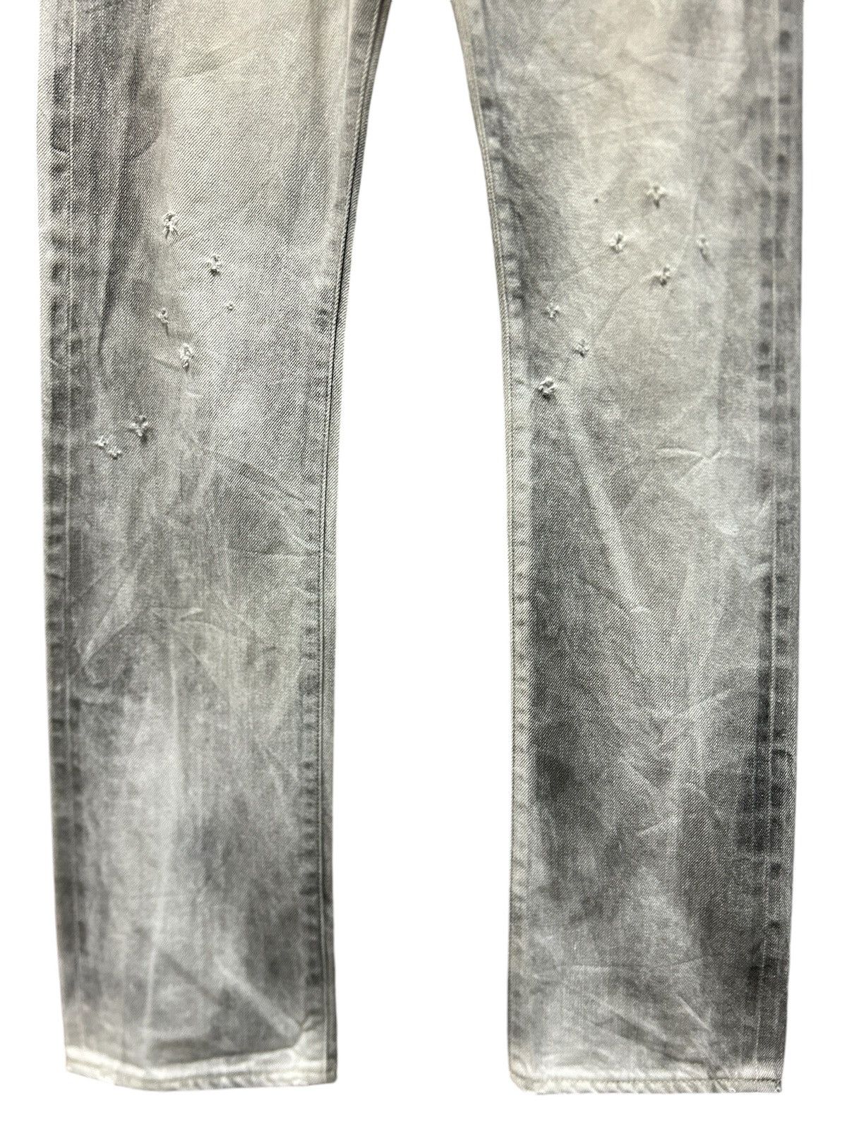 Japanese Brand × KURO × Vintage Vintage Kuro ‘Graphite’ Rare White Fade Selvedge Jeans Size US 31 - 6 Thumbnail