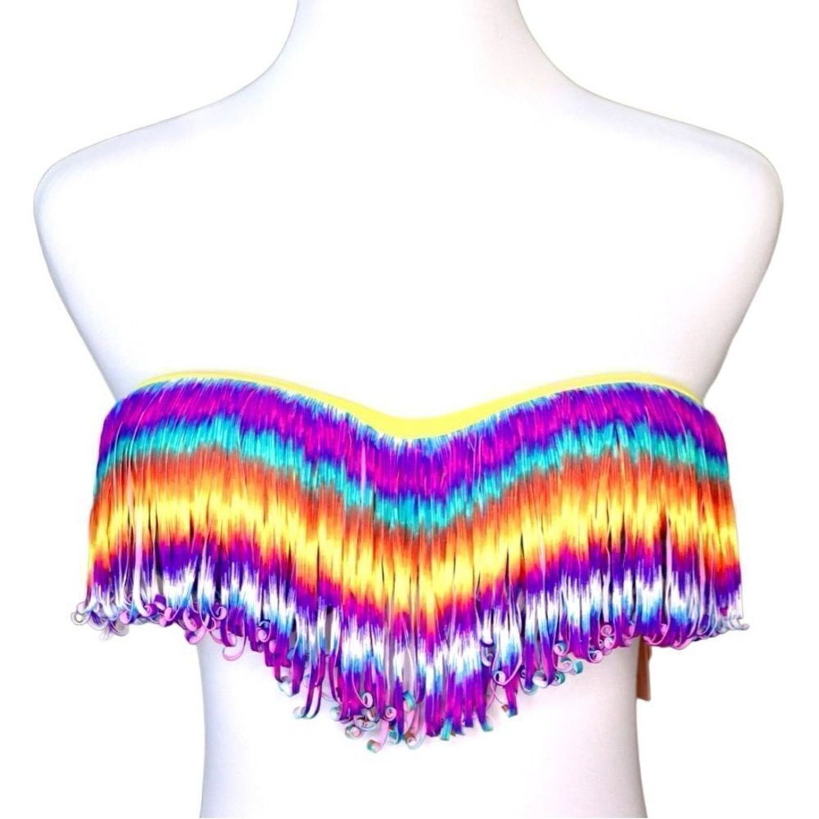 Other Eve's Temptation Psychedelic Fringed Bikini Swimsuit SMALL Size S / US 4 / IT 40 - 7 Thumbnail