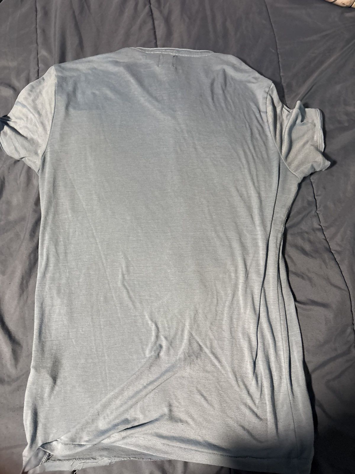 H&M Men's Light Blue V-Neck Short Sleeve T with Chest Pocket Size US L / EU 52-54 / 3 - 3 Thumbnail