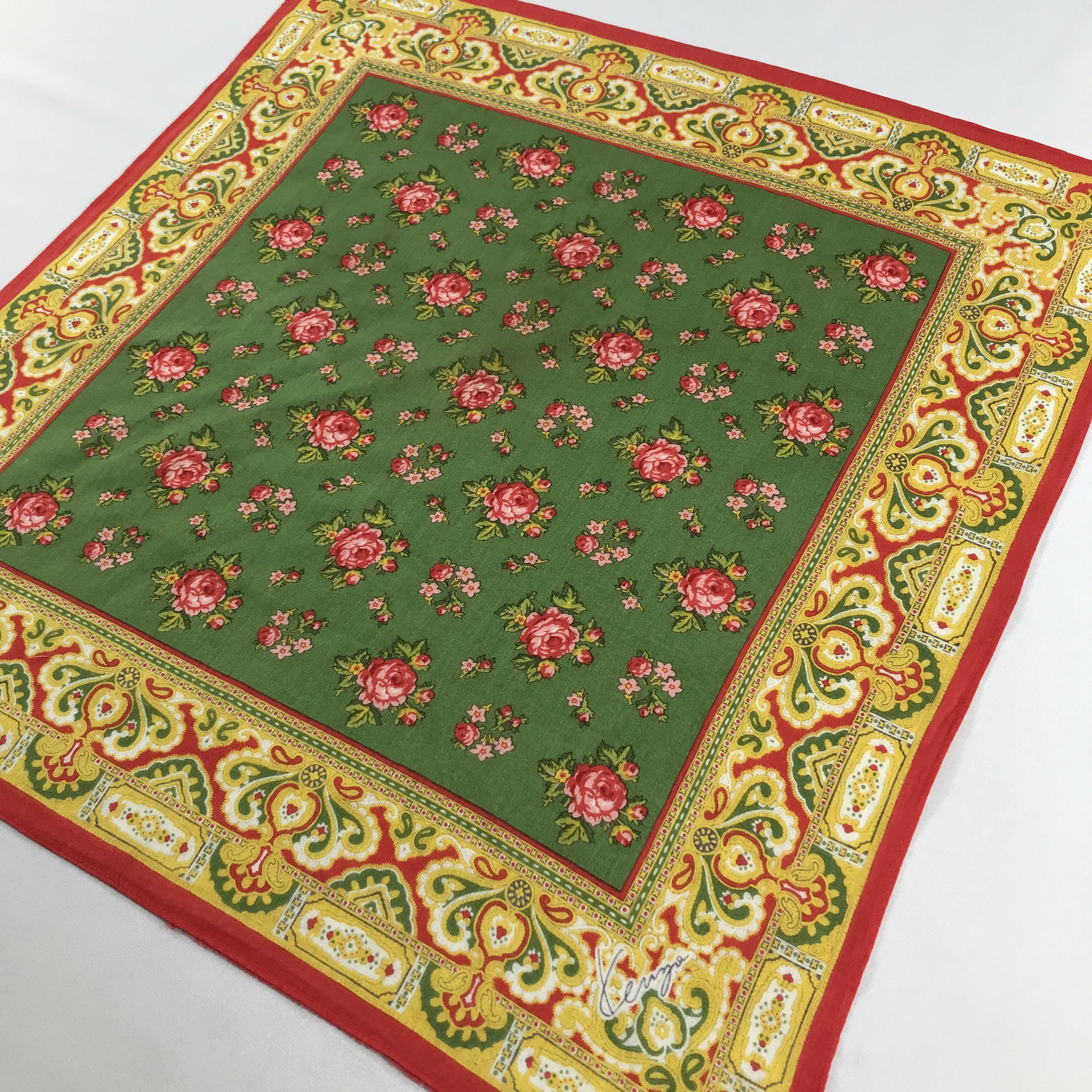 Kenzo Kenzo Baroque Handkerchief Neckerchief Bandana H976 Size ONE SIZE - 4 Thumbnail