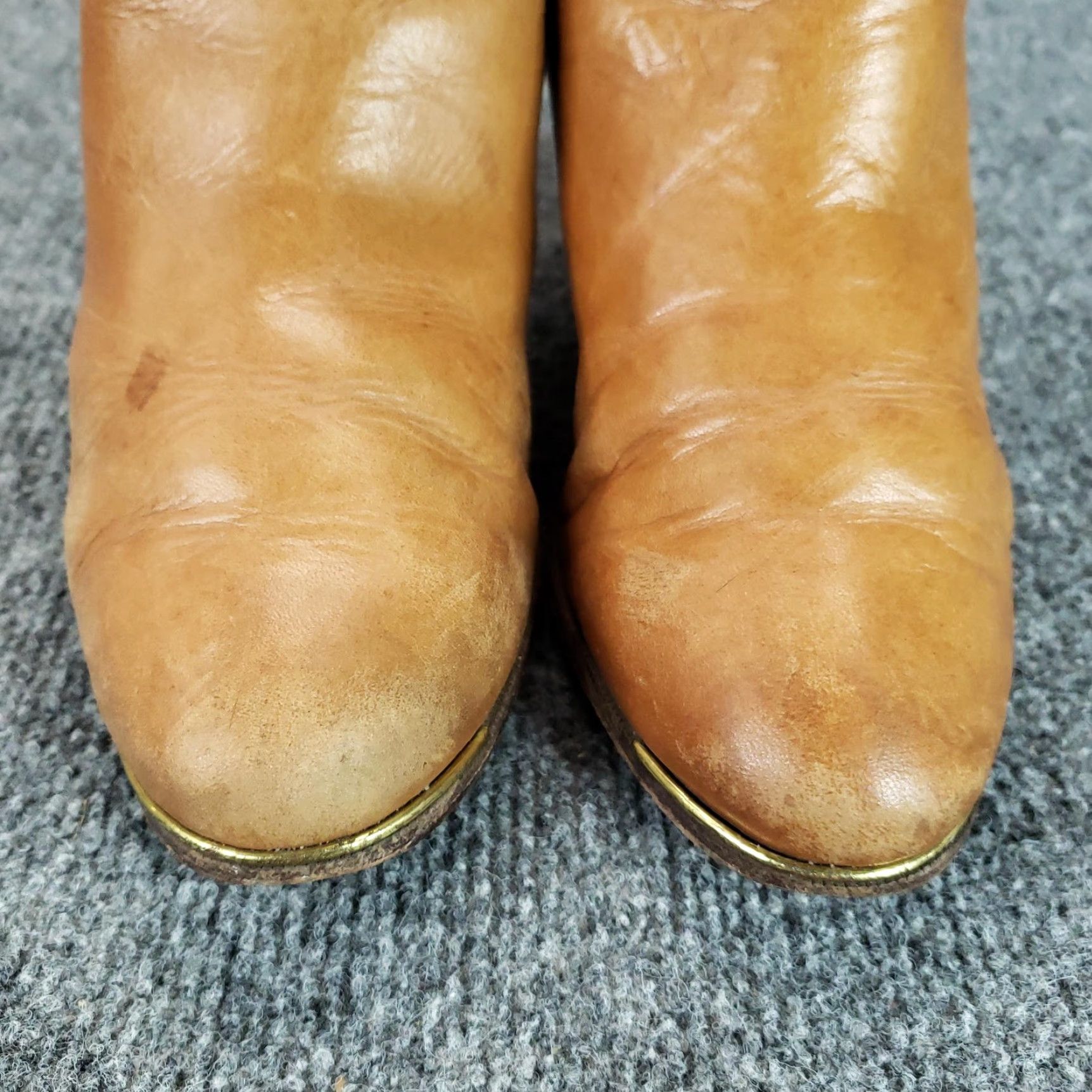 Coach Coach Waldorf Ankle Booties Womens Size 6.5 Brown Leather Zip Block Heel Size US 7 / IT 37 - 3 Thumbnail