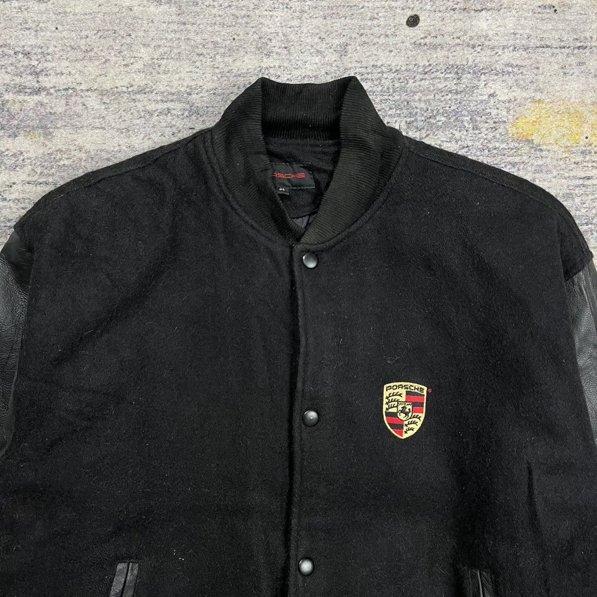 Porsche Design Vintage Porsche wool leather varisty jacket Size US M / EU 48-50 / 2 - 3 Thumbnail
