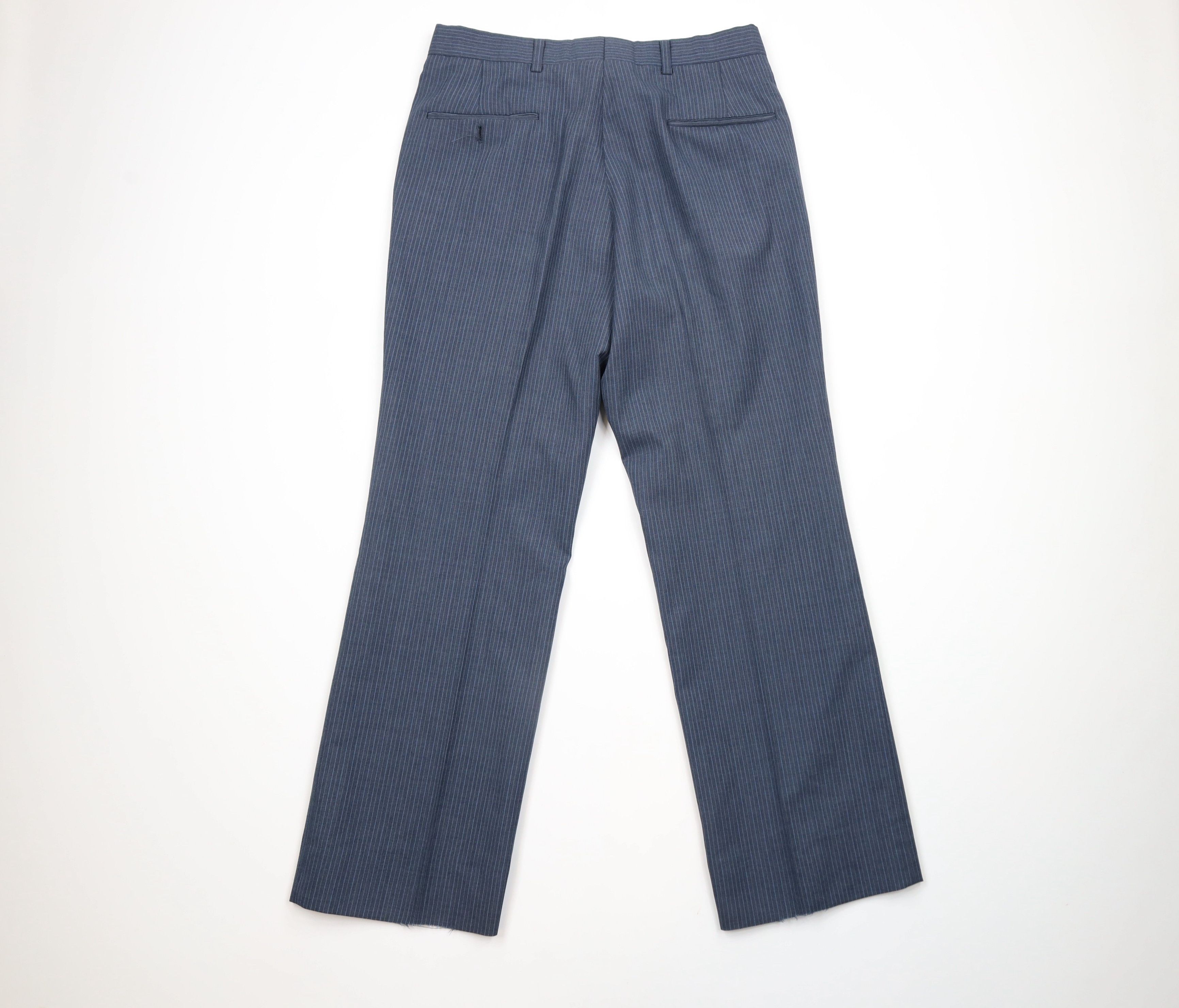 Vintage Vintage 70s Streetwear Pinstriped Bell Bottoms Pants USA Size US 32 / EU 48 - 10 Thumbnail