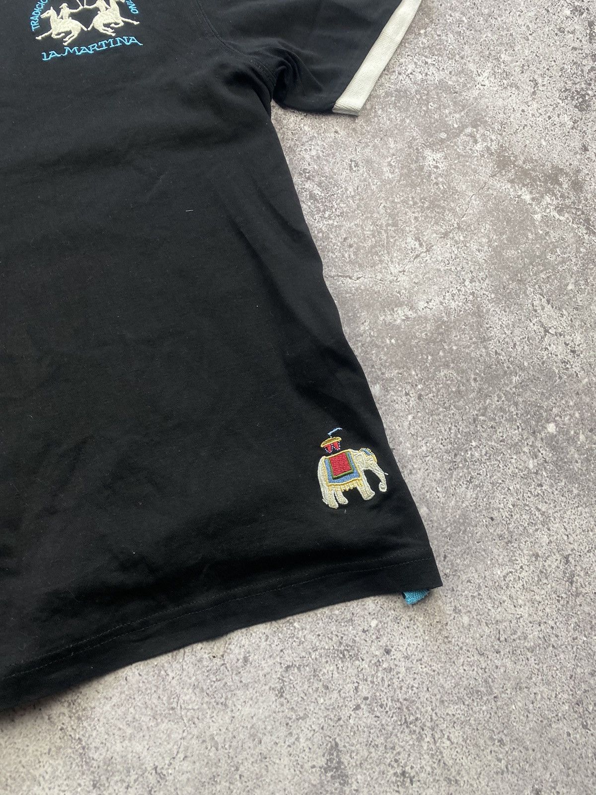 Japanese Brand Vintage La Martina Argentina Polo Team #2 Tee BigLogo Y2K. Size US L / EU 52-54 / 3 - 6 Thumbnail
