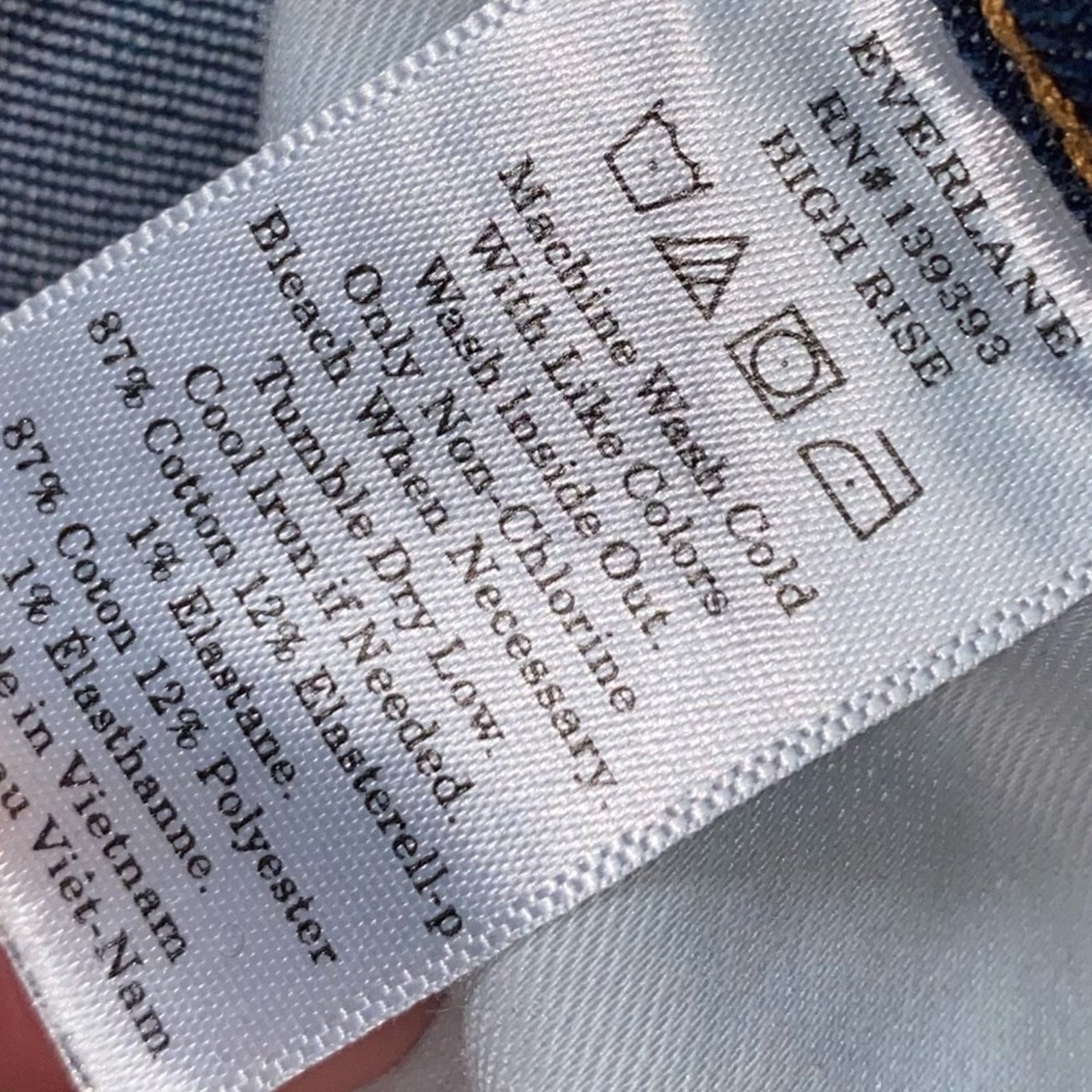 Everlane Everlane 28” High Rise Ankle Dark Blue Jeans EUC Size 28" / US 6 / IT 42 - 7 Thumbnail