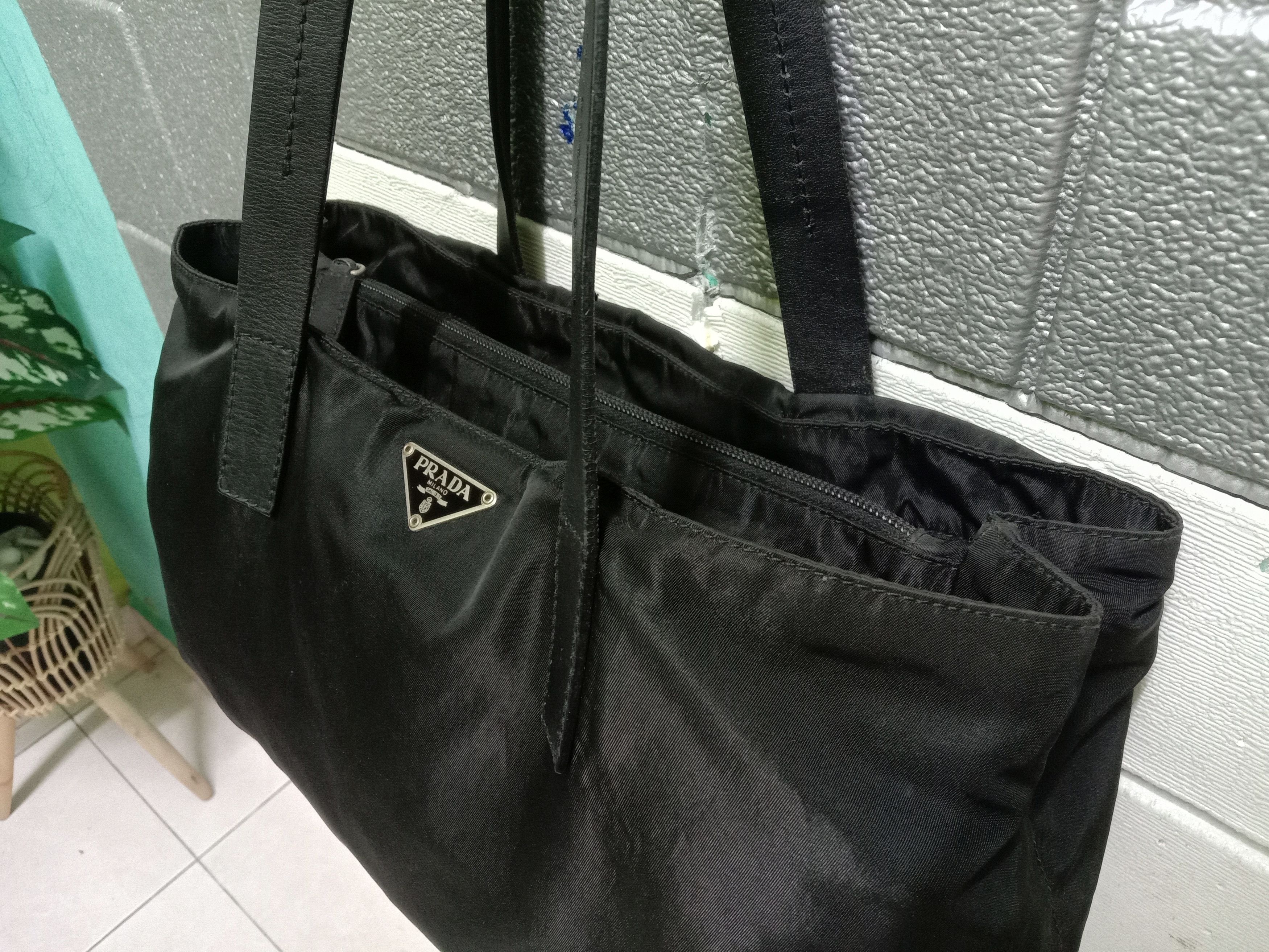 Prada Authentic Prada Nylon Leather Strap Bag Size ONE SIZE - 10 Thumbnail
