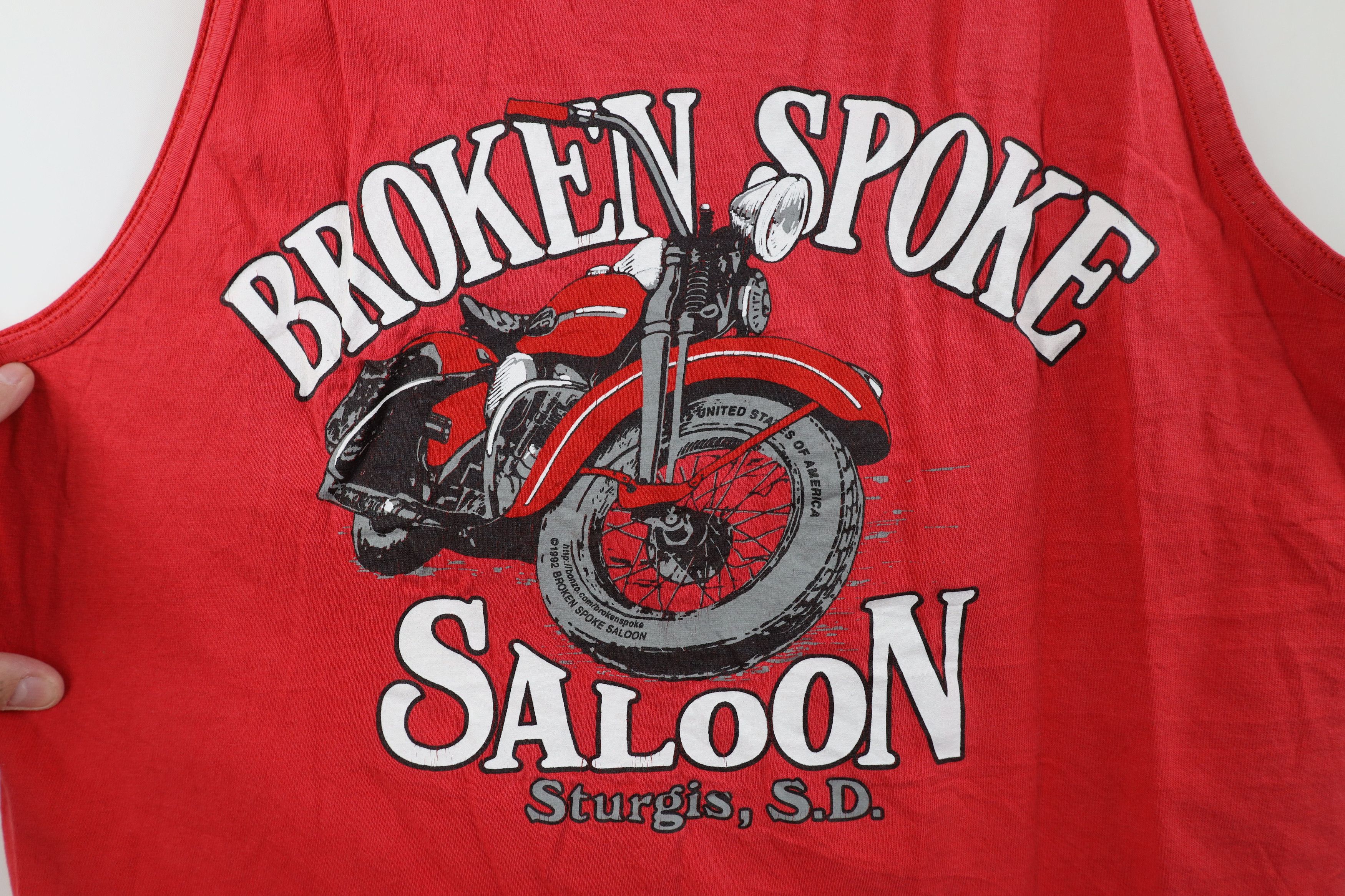 Vintage Vintage 90s Saloon Sturgis Motorcycle Tank Top T-Shirt USA Size US M / EU 48-50 / 2 - 4 Thumbnail
