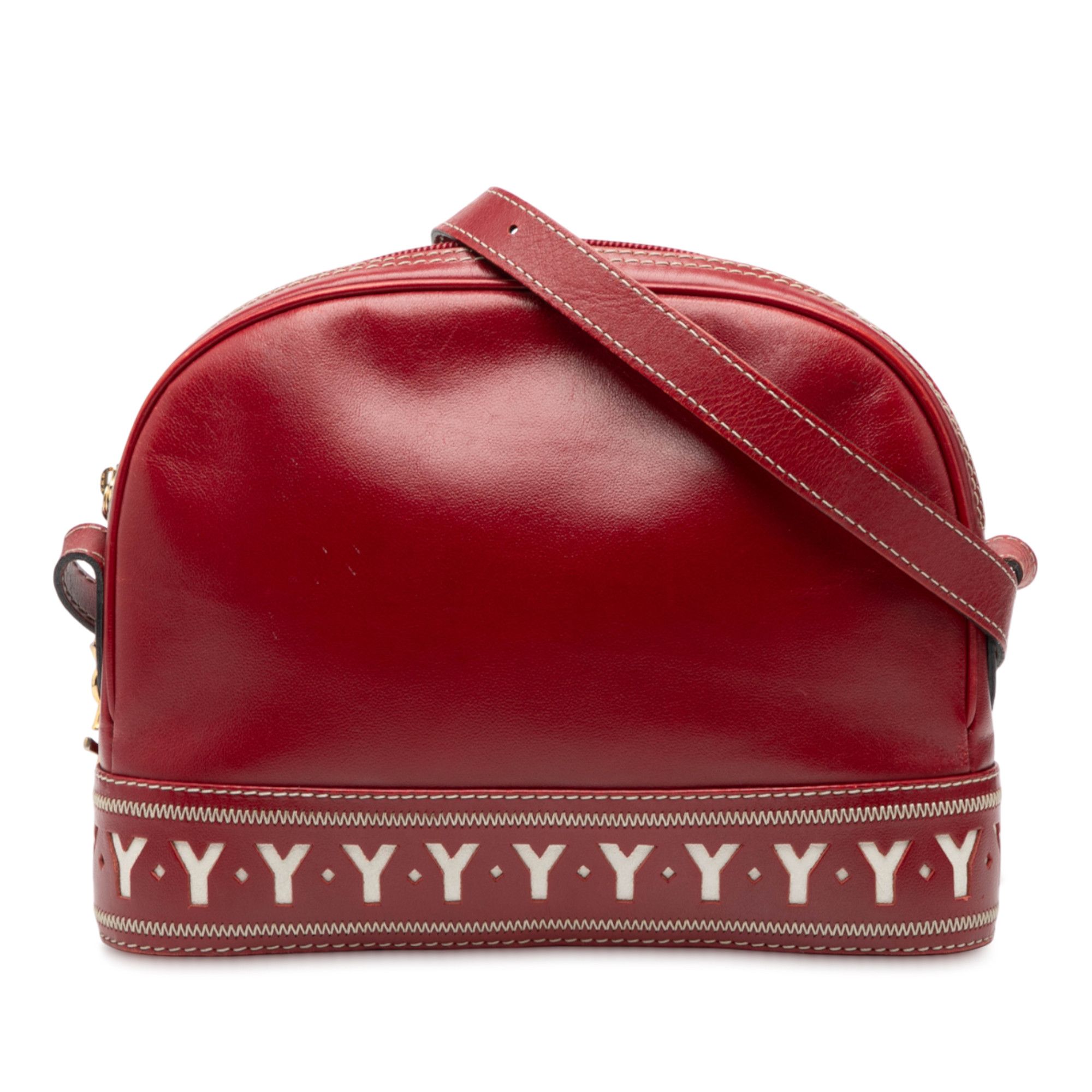 Yves Saint Laurent Yves Saint Laurent Leather Dome Shoulder Bag Size ONE SIZE - 1 Thumbnail
