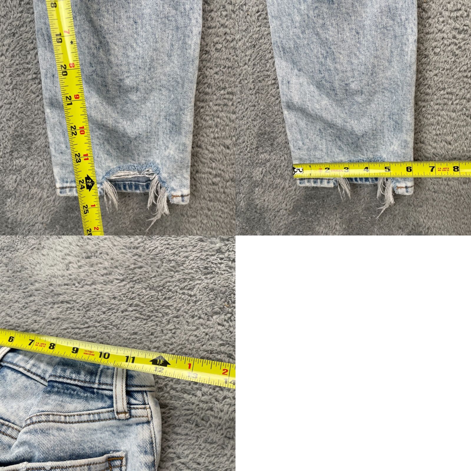 Abercrombie & Fitch Abercrombie & Fitch Jeans Womens 24 Blue The Boyfriend Mid Rise Distressed City 5-Pocket Womens Jeans Size 42" / US 20 - 8 Thumbnail