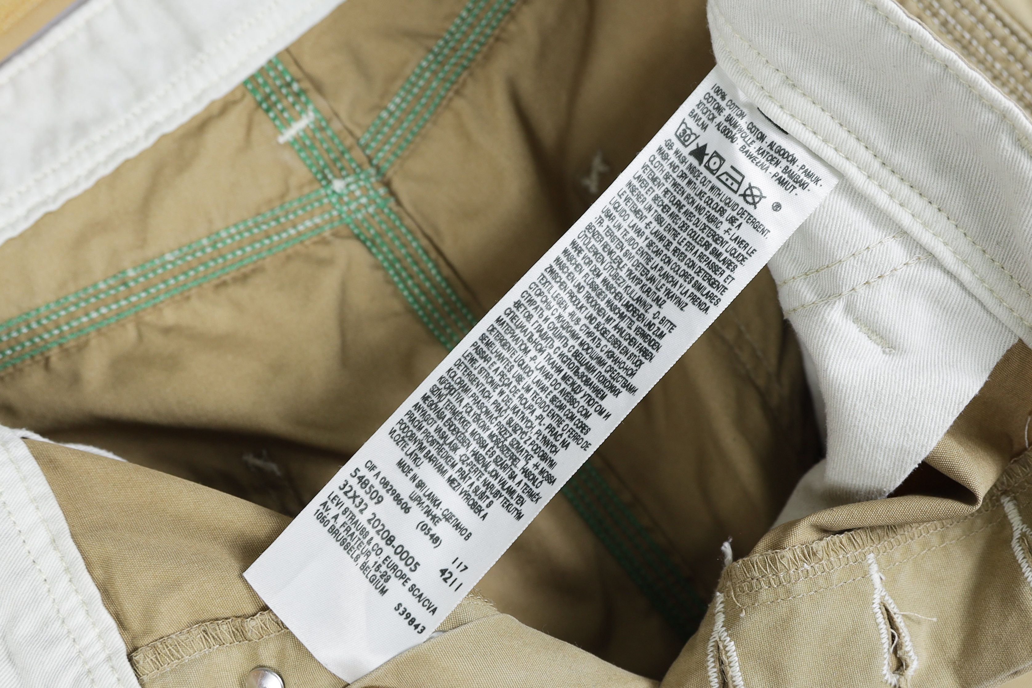 Levi's × Levi's Vintage Clothing Levis Beige Work Single Knee Carpenter Pants Trousers Size US 32 / EU 48 - 7 Thumbnail