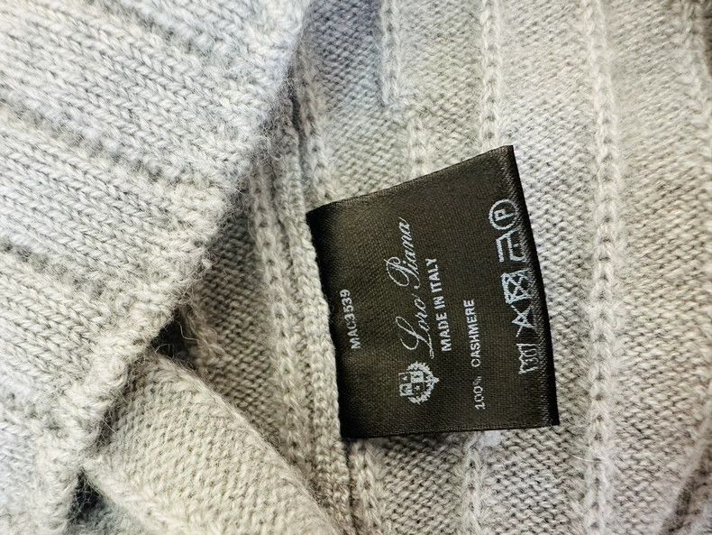 Loro Piana LORO PIANA Gray cashmere ribbon style Size XS / US 0-2 / IT 36-38 - 8 Thumbnail