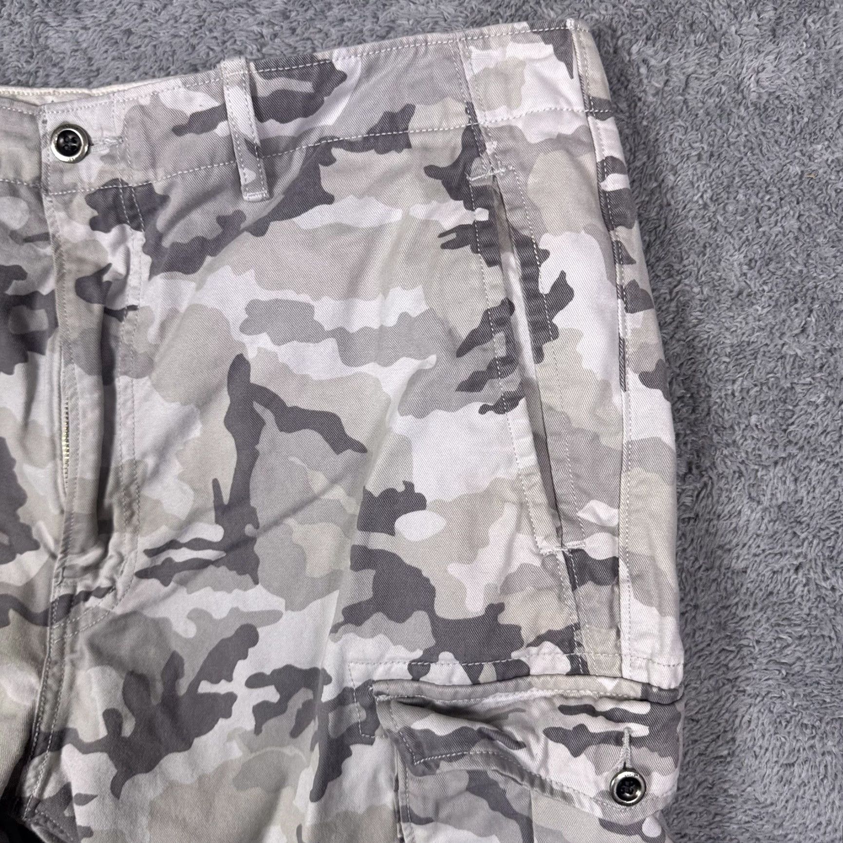 Levi's Levis Cargo Pants Men 38x31 Ace Camo White Tab Combat Military Utility Tactical Cargo Pants 38 Regular Gray Mens Size US 38 / EU 54 - 4 Thumbnail