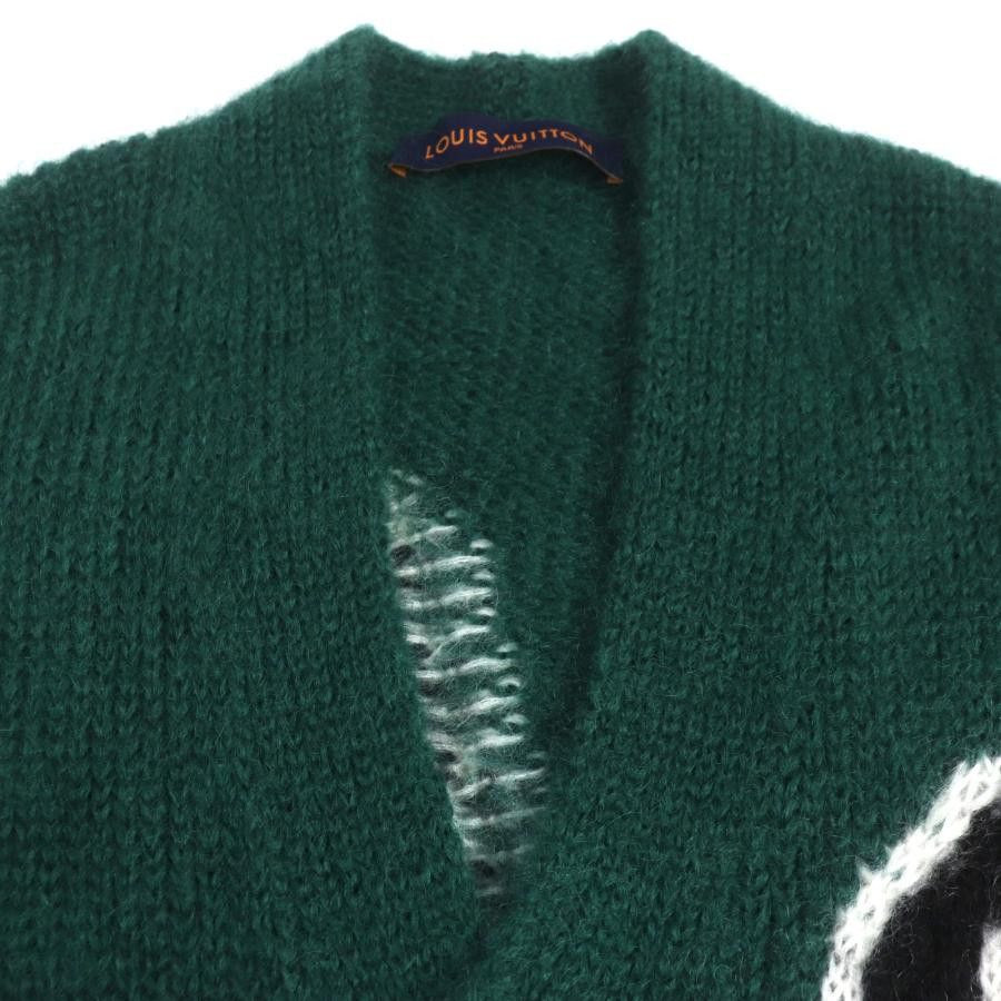 Louis Vuitton Green Mohair Cardigan