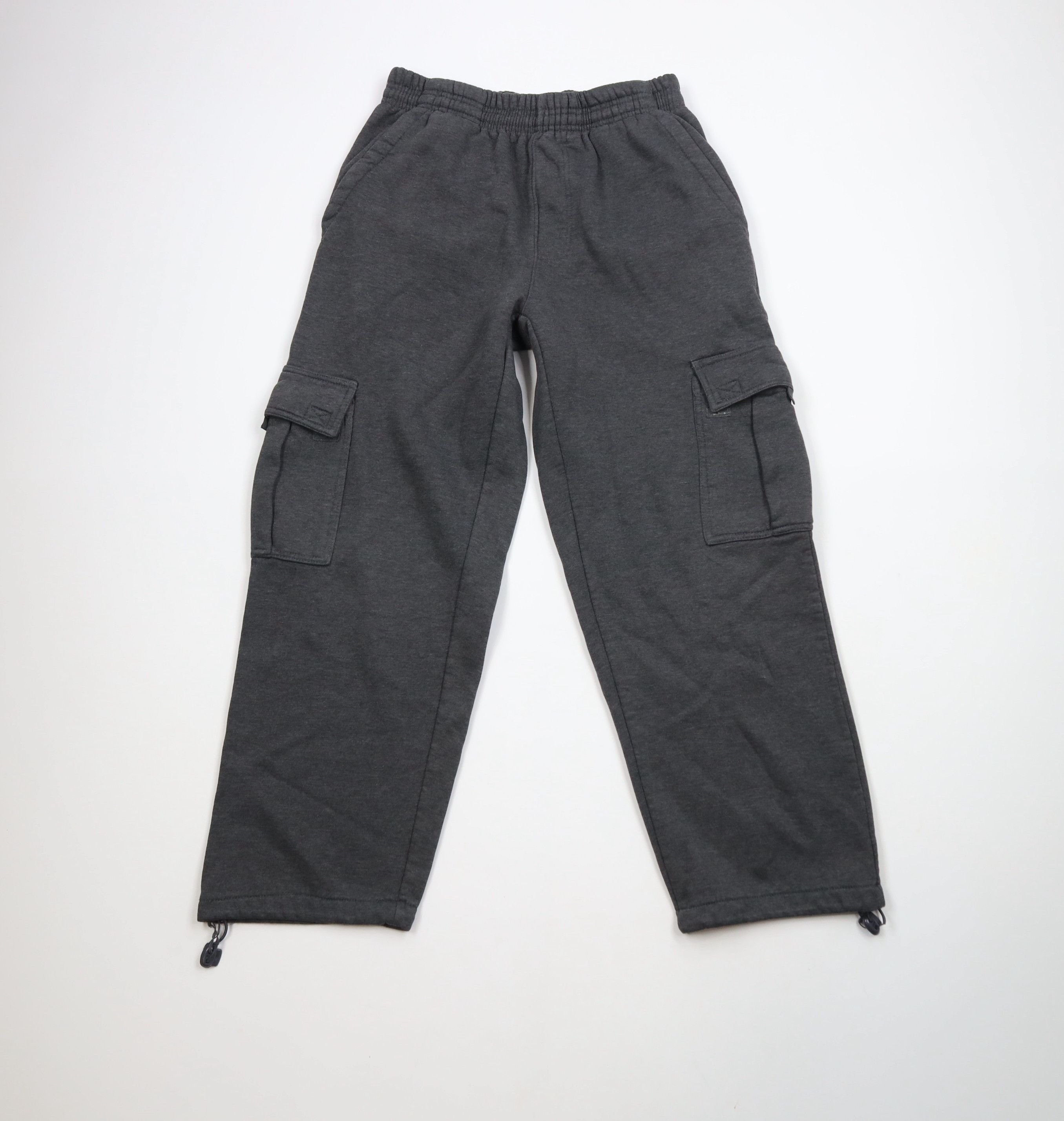 Vintage Vintage 90s Y2K Streetwear Heavy Wide Leg Cargo Sweatpants Size US 36 / EU 52 - 1 Thumbnail
